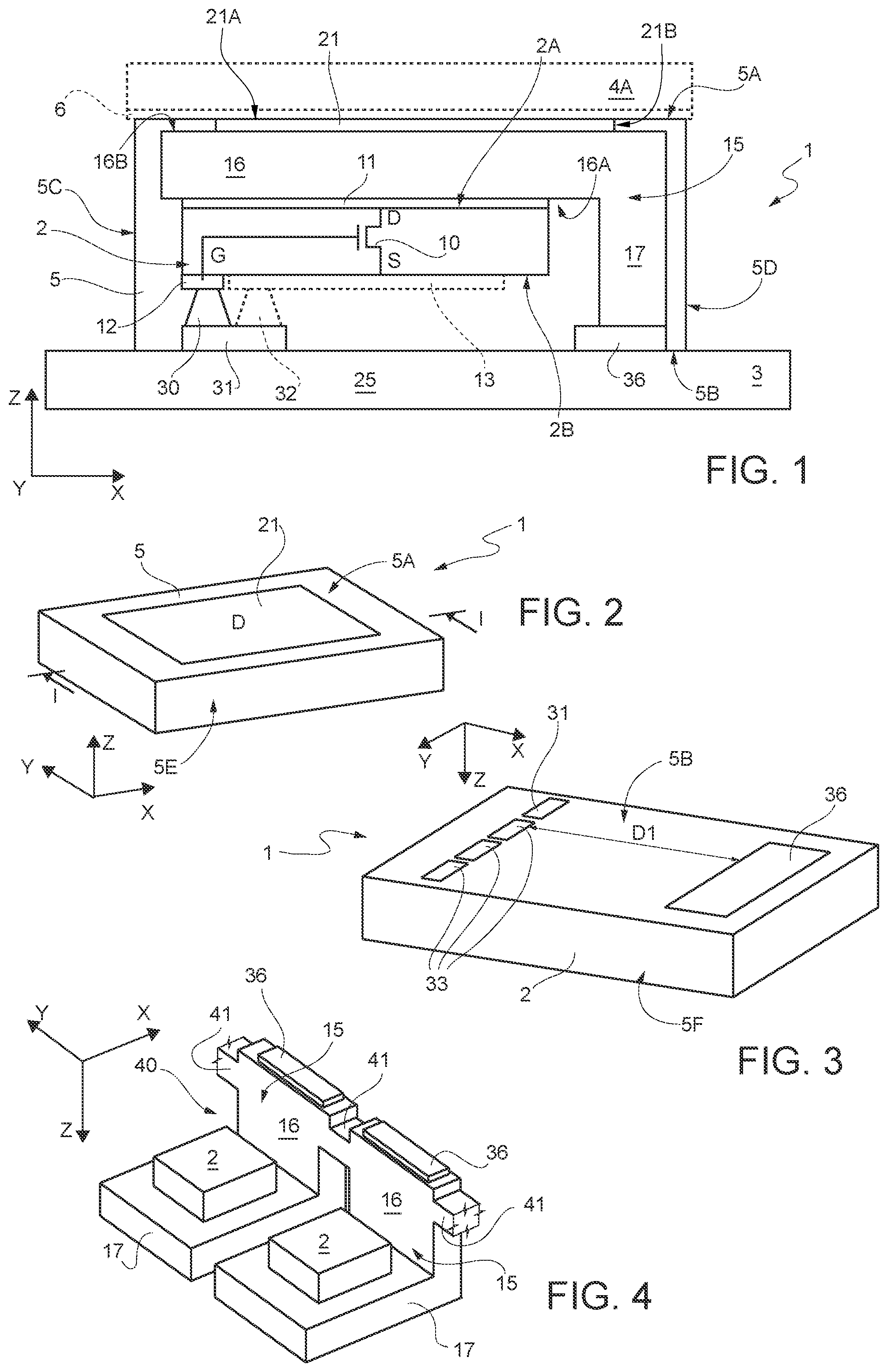 Patent US12368126 Figure 1 – High thermal dissipation, packaged electronic device and manufacturing process thereof