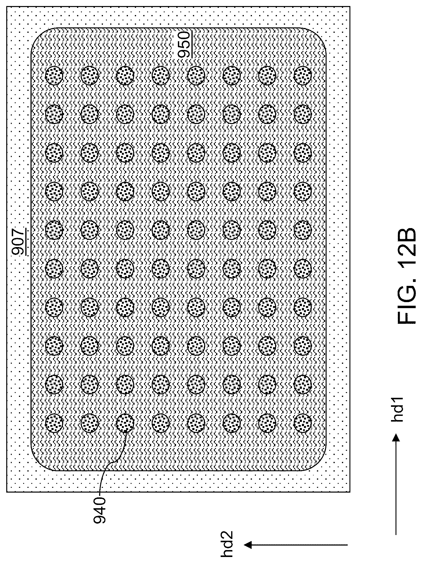 Patent US12368127 Figure 20 – Semiconductor chip package having underfill material surrounding a fan-out package and contacting a stress buffer structure sidewall