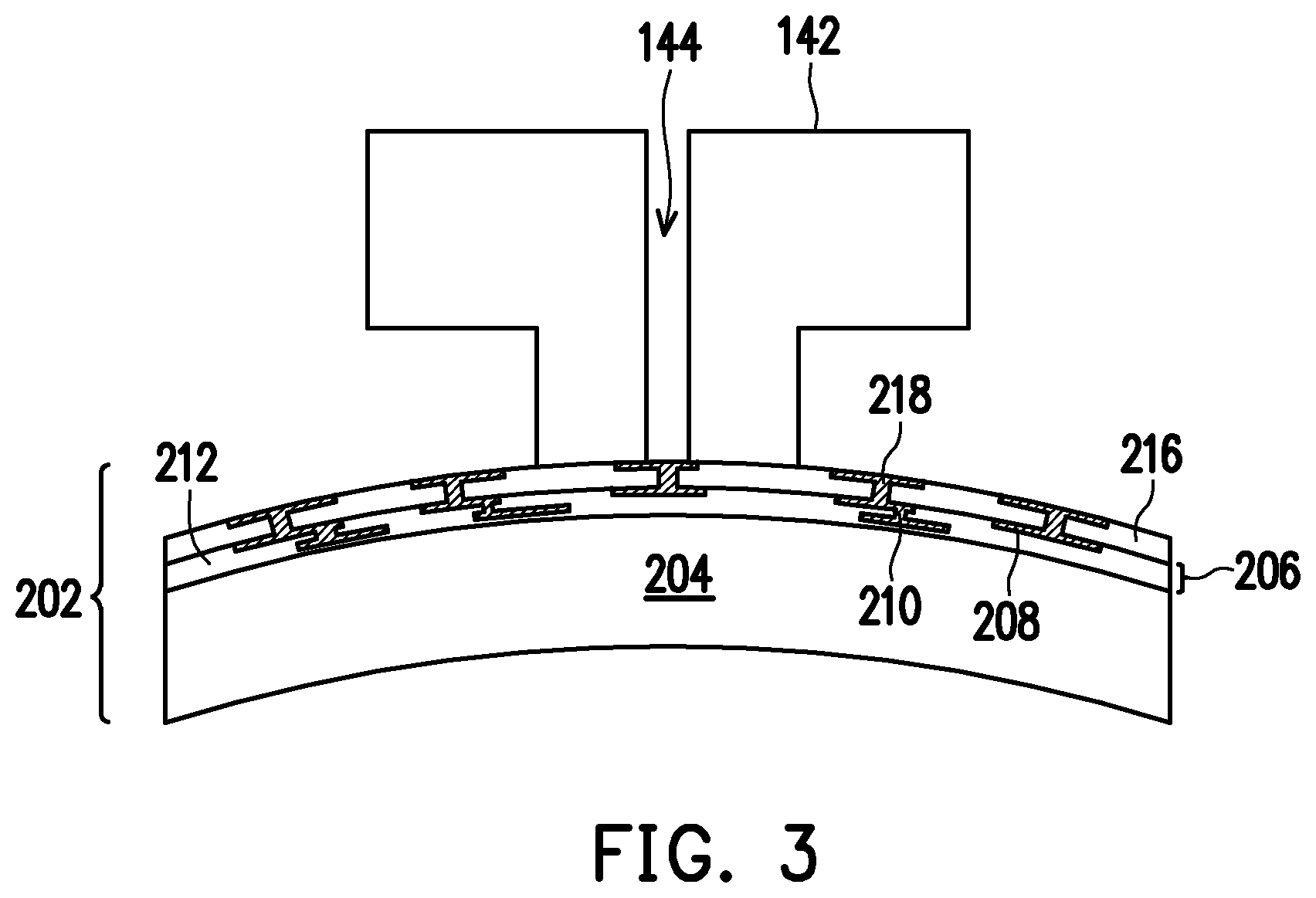 Patent US12368128 Figure 3 – Device bonding apparatus and method of manufacturing a package using the apparatus