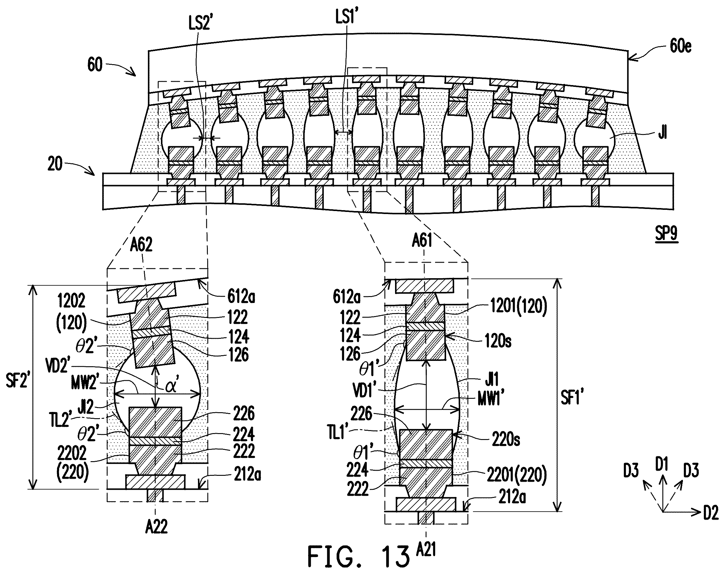 Patent US12368132 Figure 16 – Joint structure in semiconductor package and manufacturing method thereof