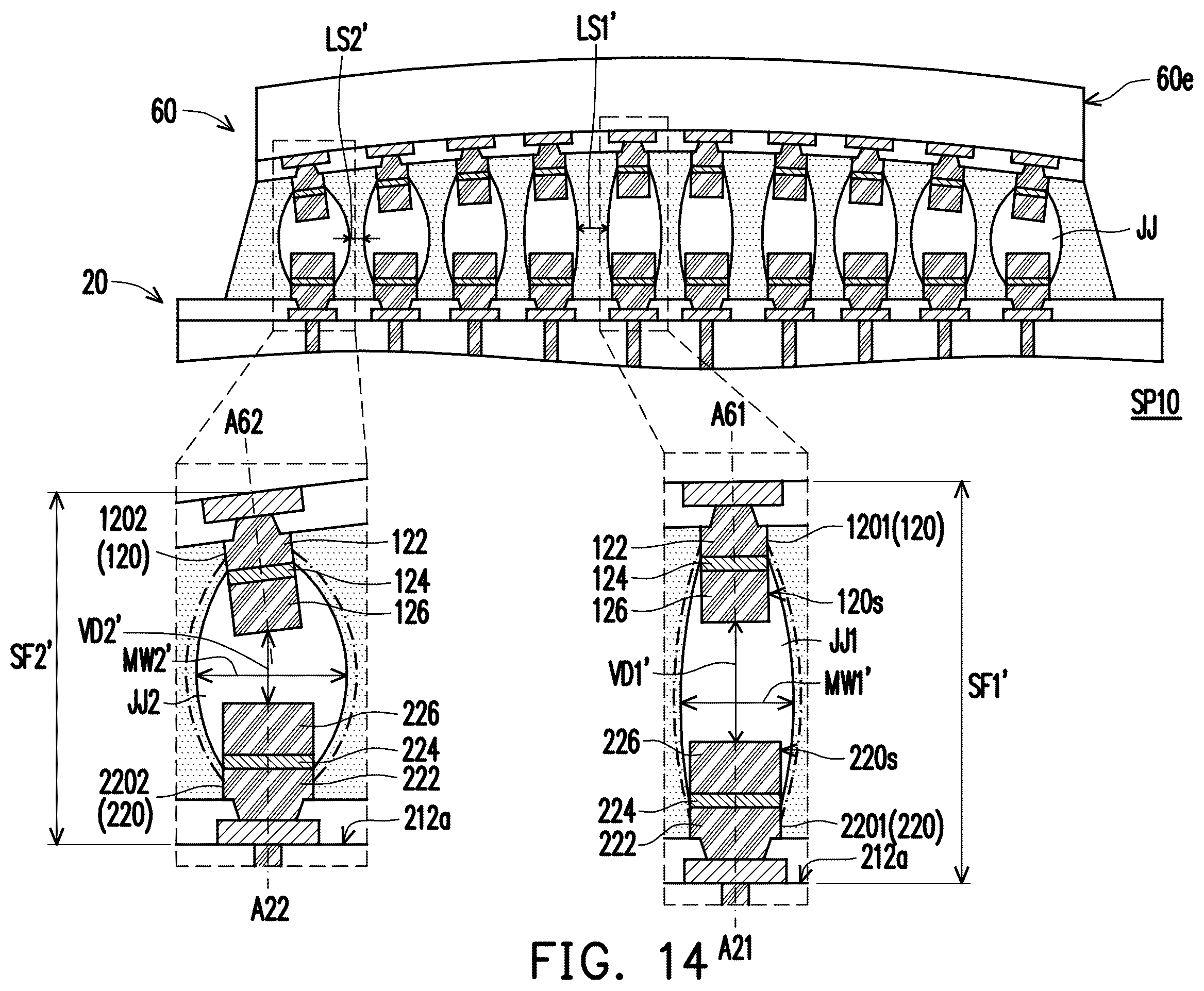 Patent US12368132 Figure 17 – Joint structure in semiconductor package and manufacturing method thereof
