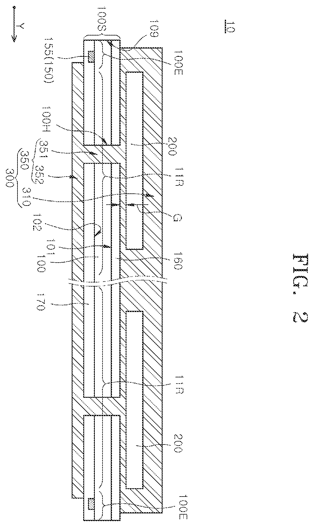 Patent US12368134 Figure 2 – Semiconductor packages including dam patterns and methods for manufacturing the same