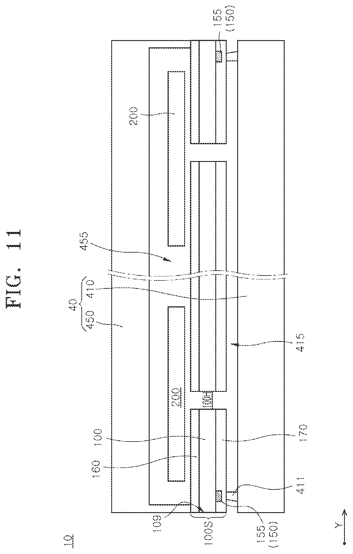 Patent US12368134 Figure 11 – Semiconductor packages including dam patterns and methods for manufacturing the same