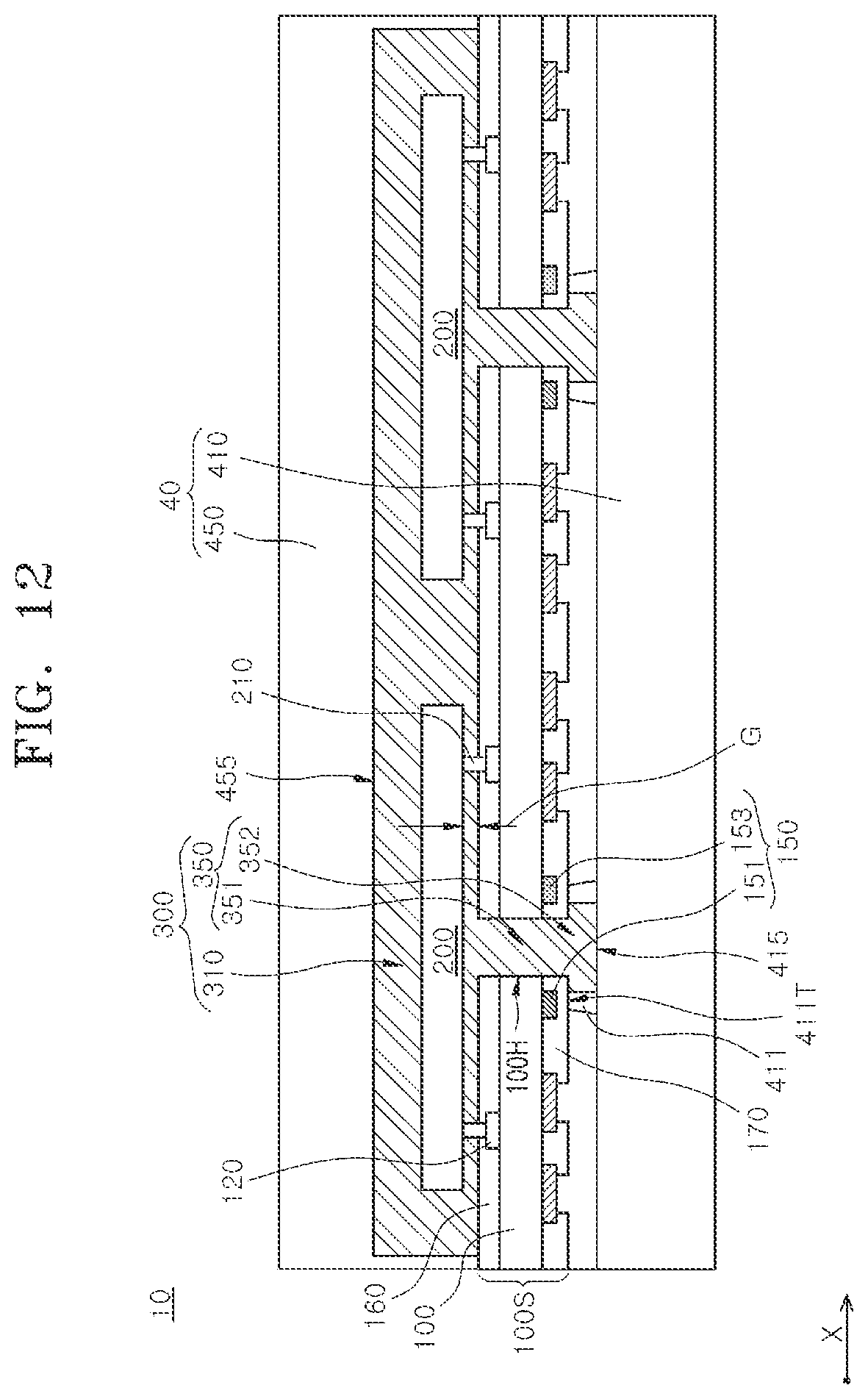 Patent US12368134 Figure 12 – Semiconductor packages including dam patterns and methods for manufacturing the same