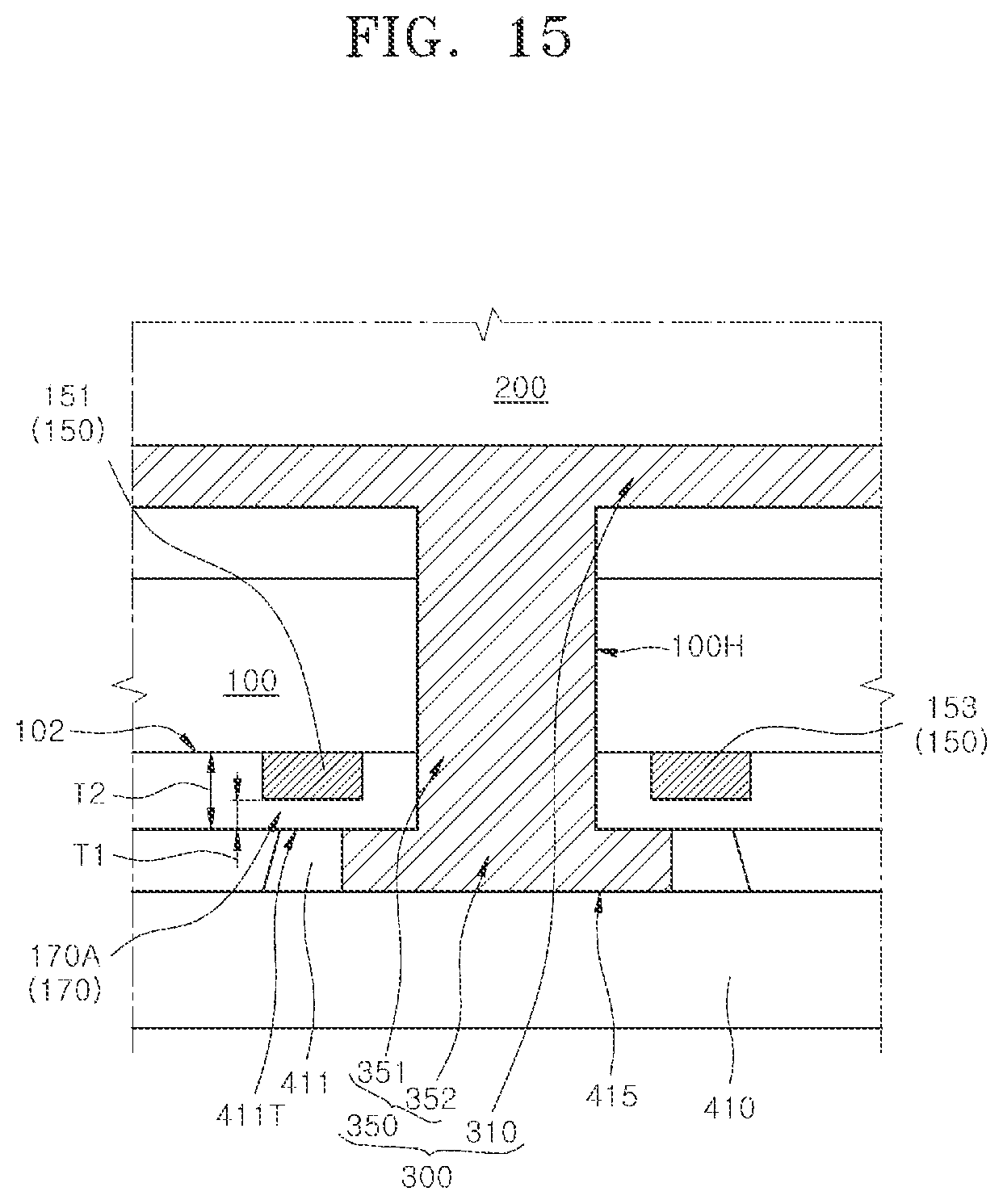 Patent US12368134 Figure 15 – Semiconductor packages including dam patterns and methods for manufacturing the same