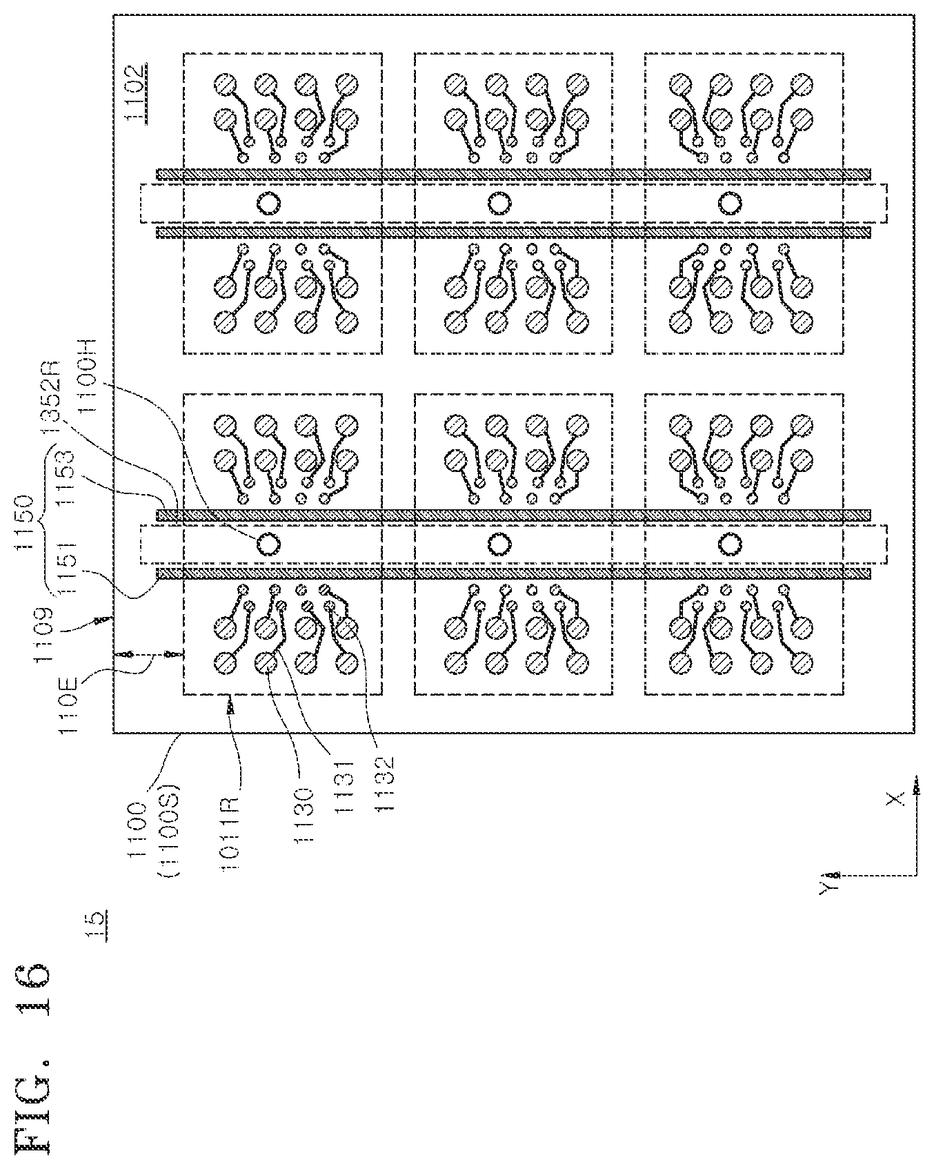 Patent US12368134 Figure 16 – Semiconductor packages including dam patterns and methods for manufacturing the same