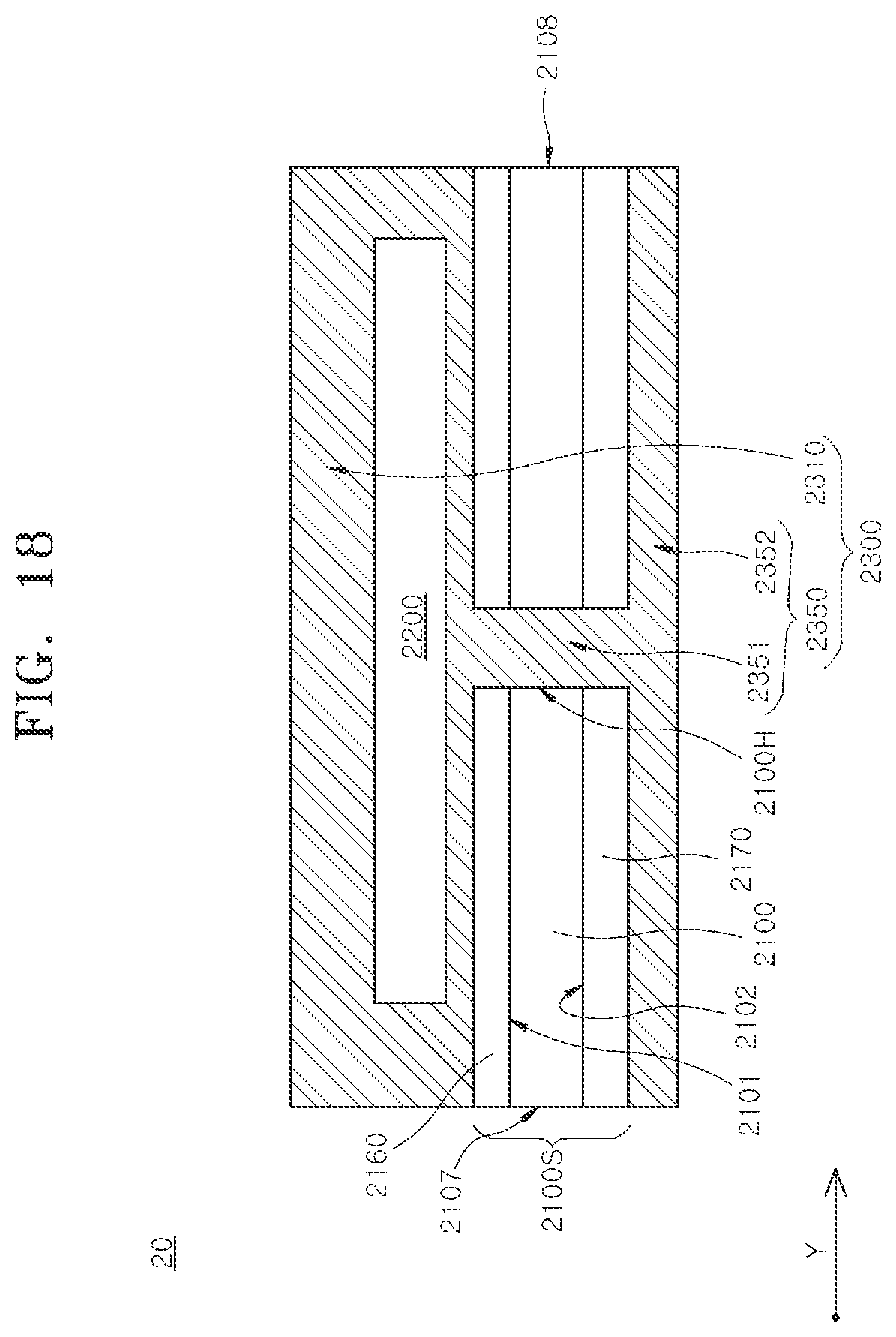Patent US12368134 Figure 18 – Semiconductor packages including dam patterns and methods for manufacturing the same