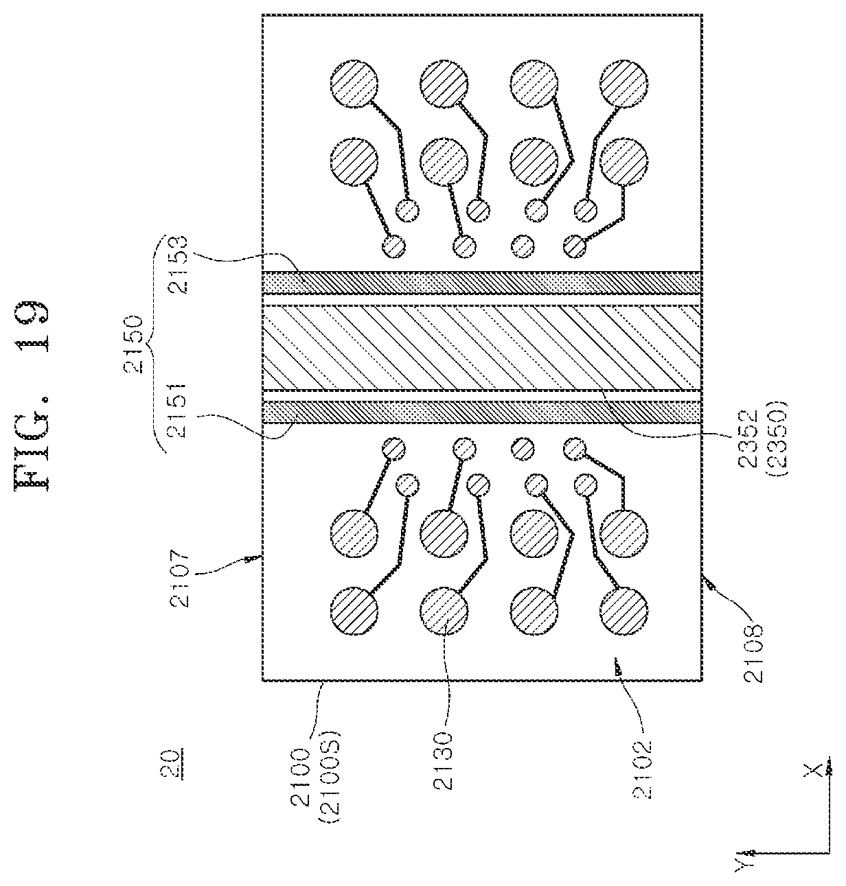 Patent US12368134 Figure 19 – Semiconductor packages including dam patterns and methods for manufacturing the same