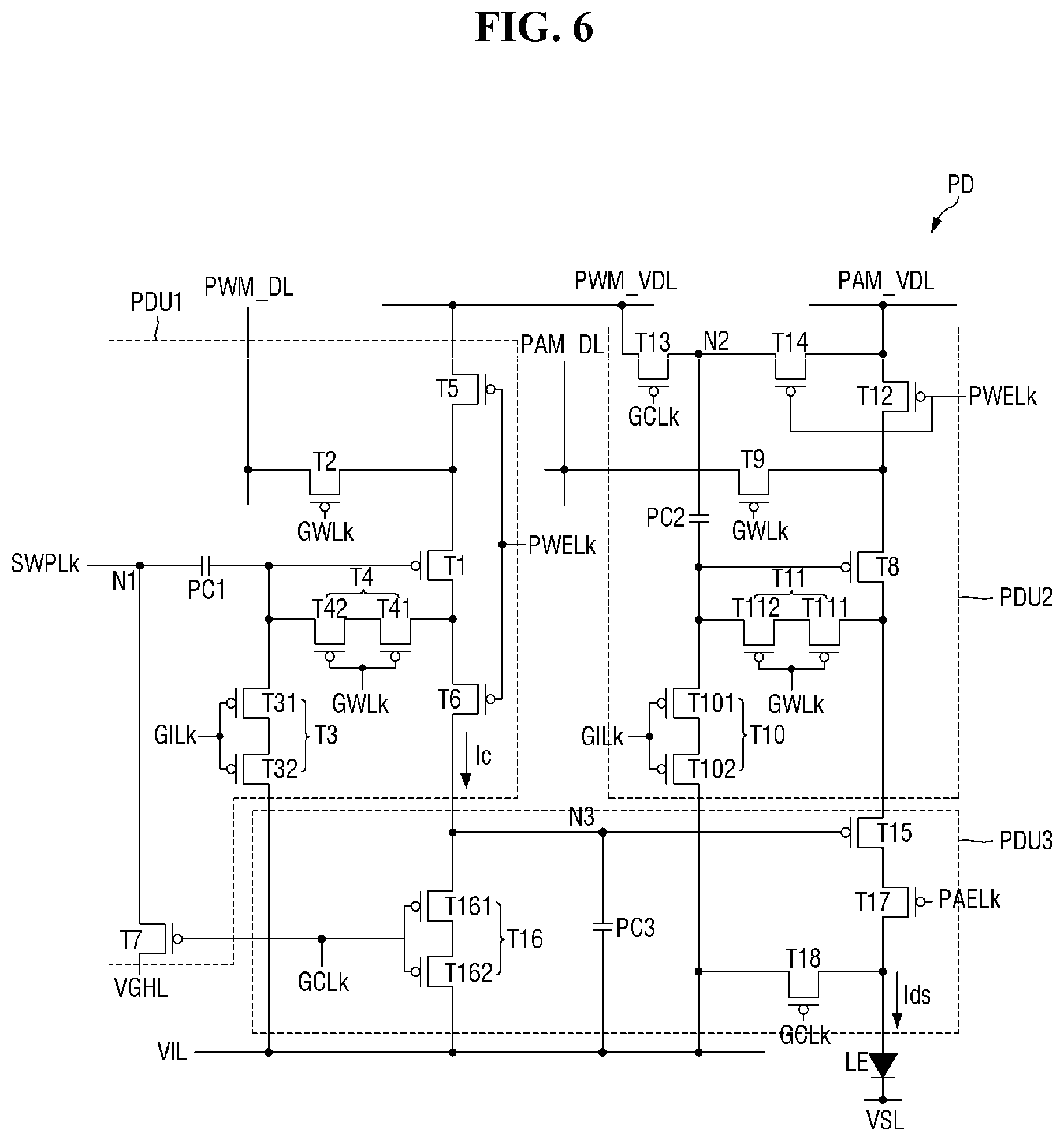 Patent US12368135 Figure 6 – Display device, and tiled display device including the display device