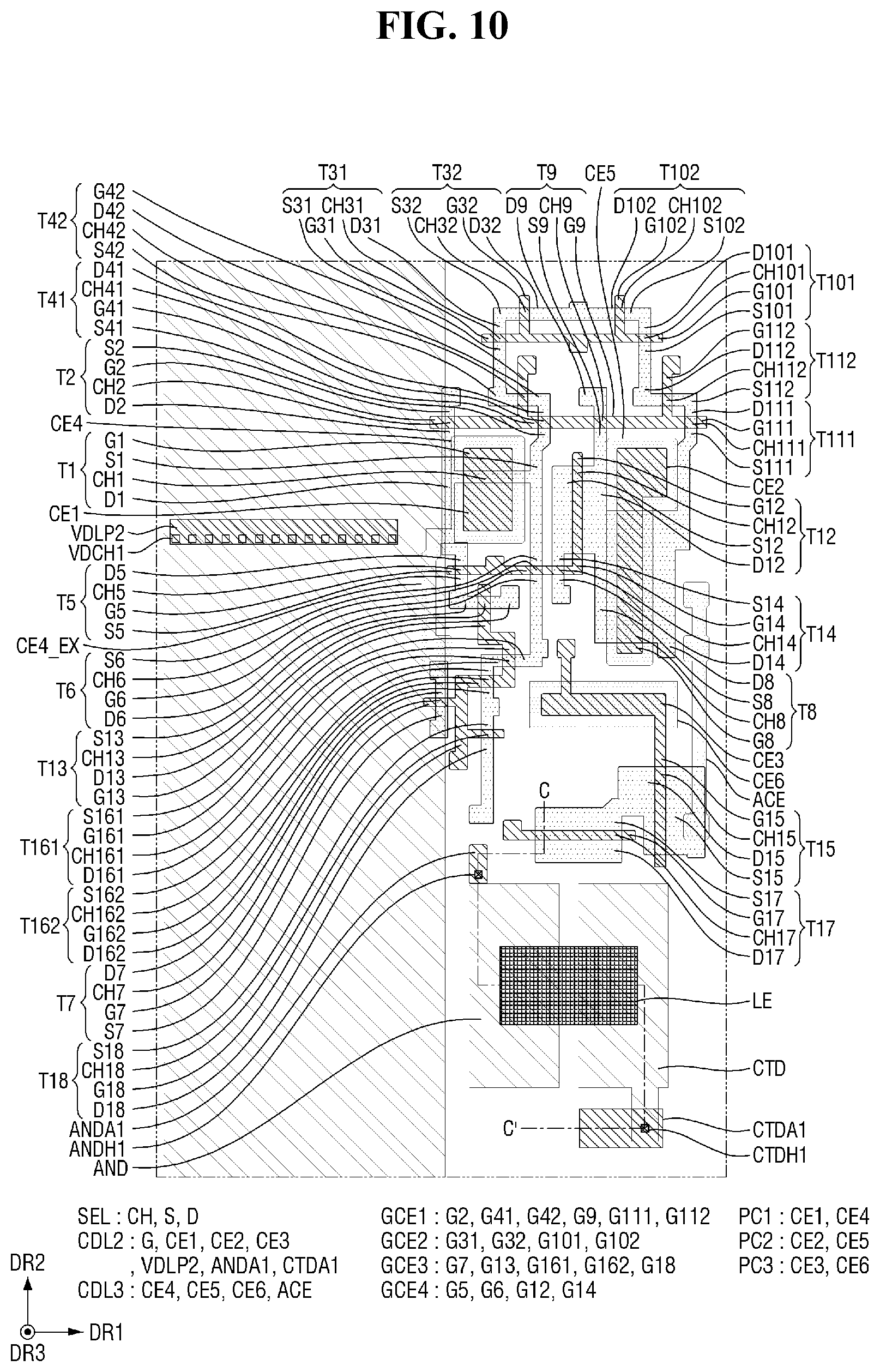 Patent US12368135 Figure 10 – Display device, and tiled display device including the display device