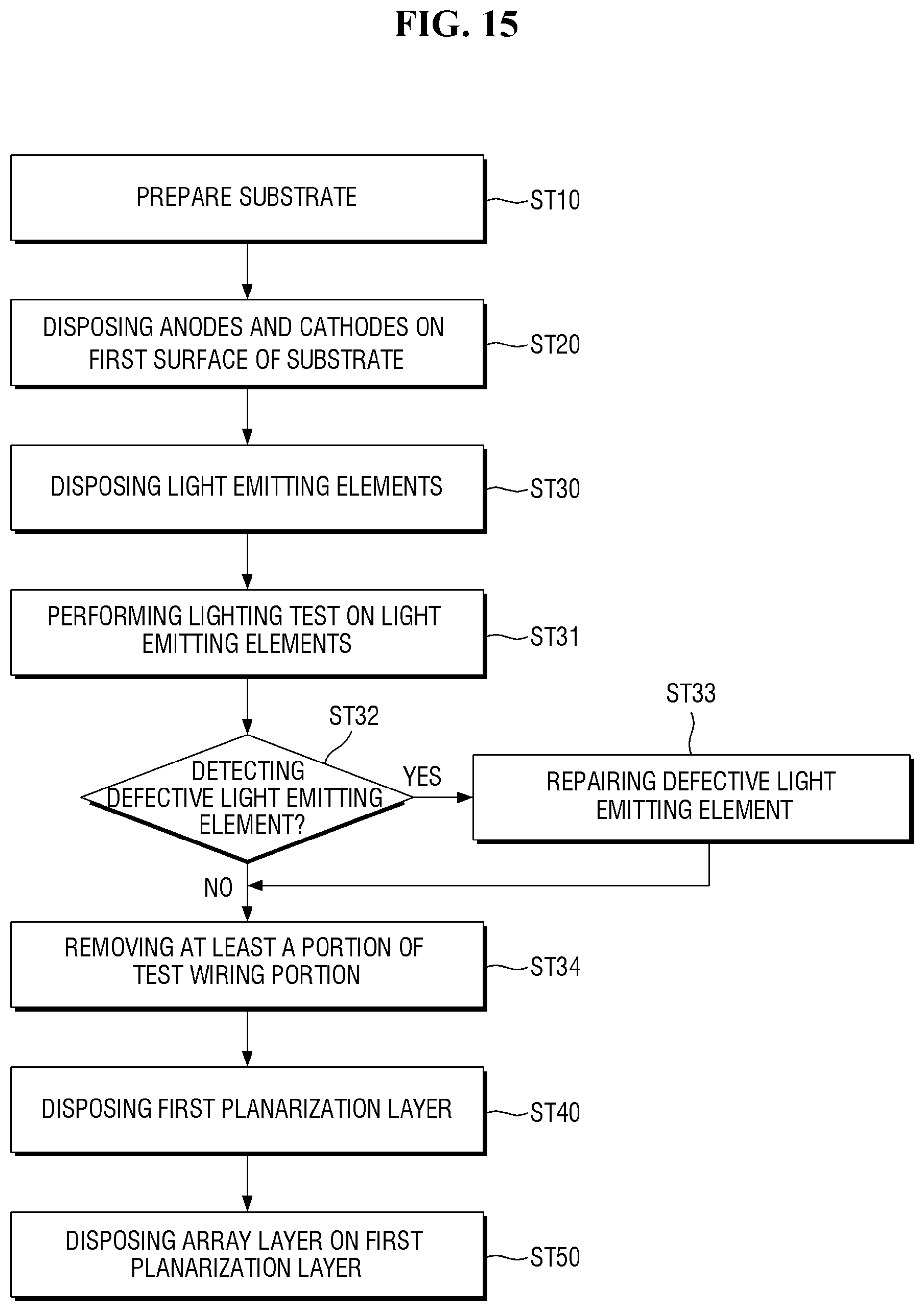 Patent US12368135 Figure 15 – Display device, and tiled display device including the display device