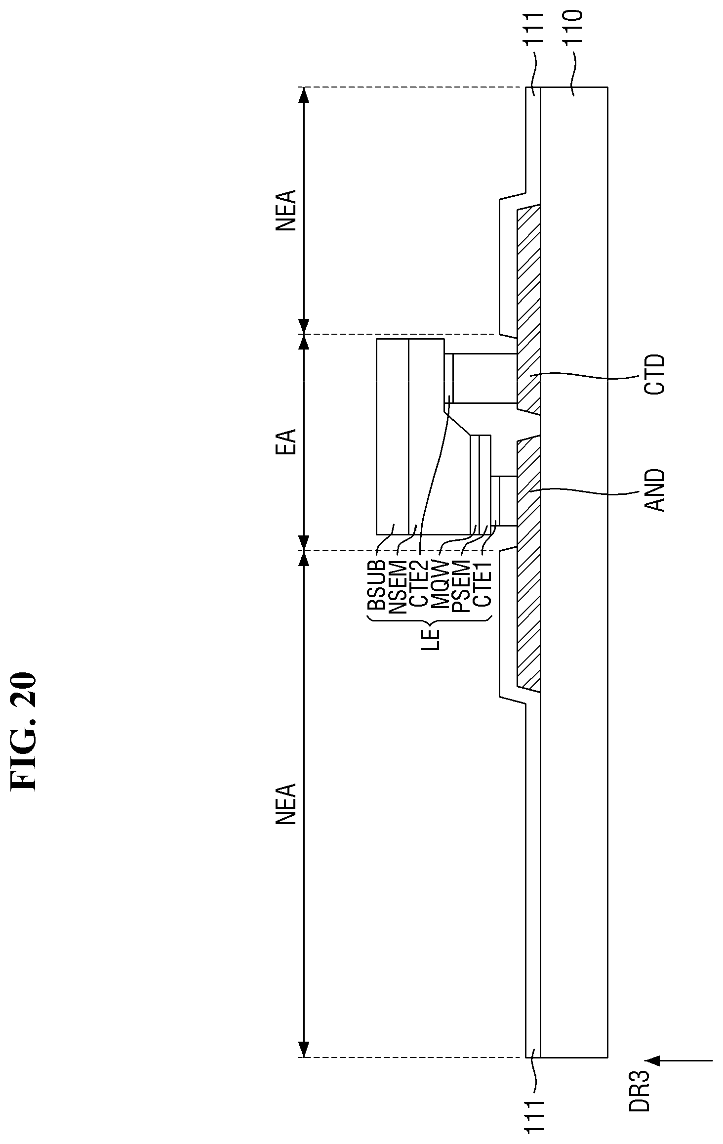 Patent US12368135 Figure 20 – Display device, and tiled display device including the display device