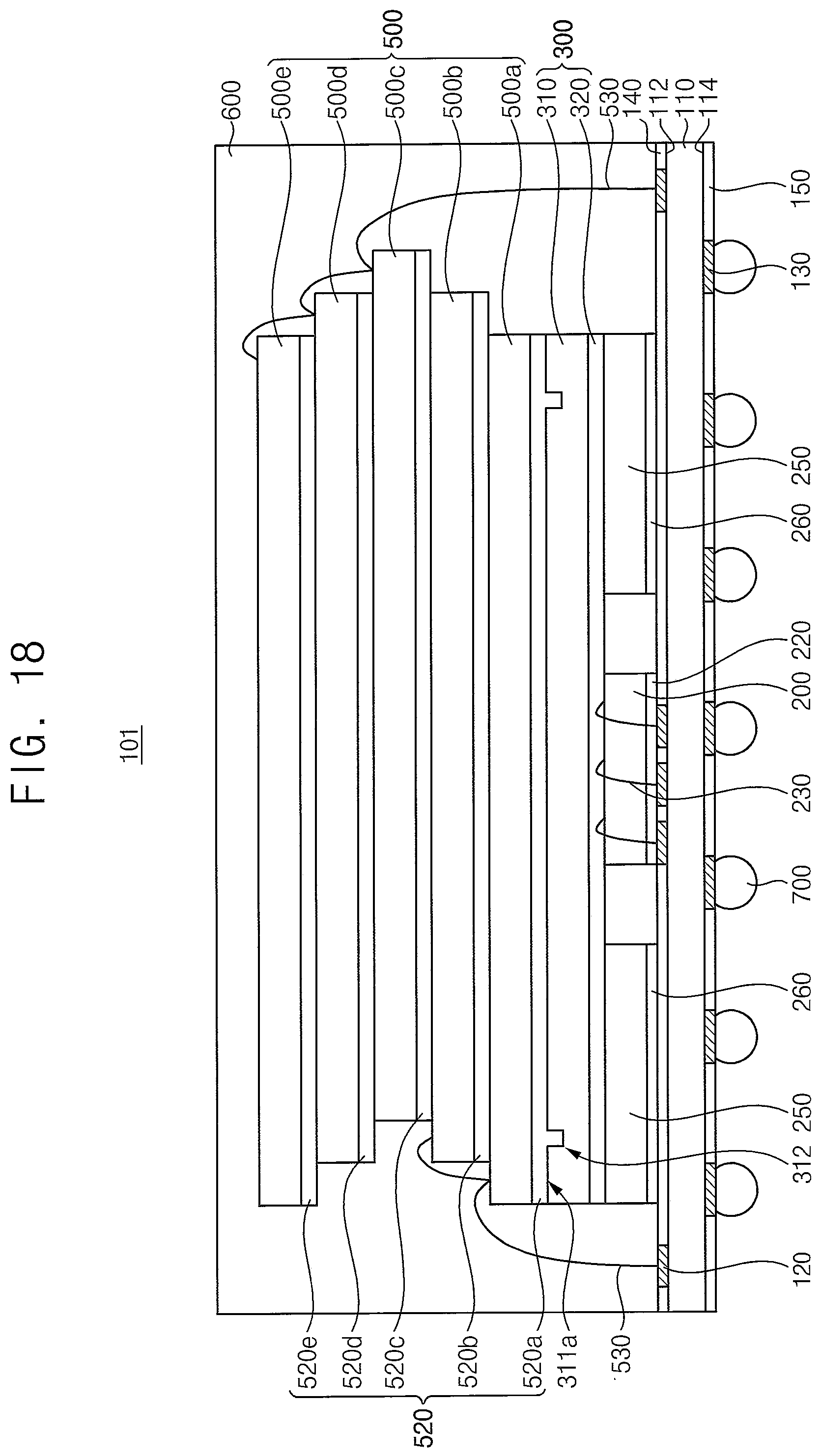 Patent US12368136 Figure 14 – Semiconductor package and a method of manufacturing the semiconductor package