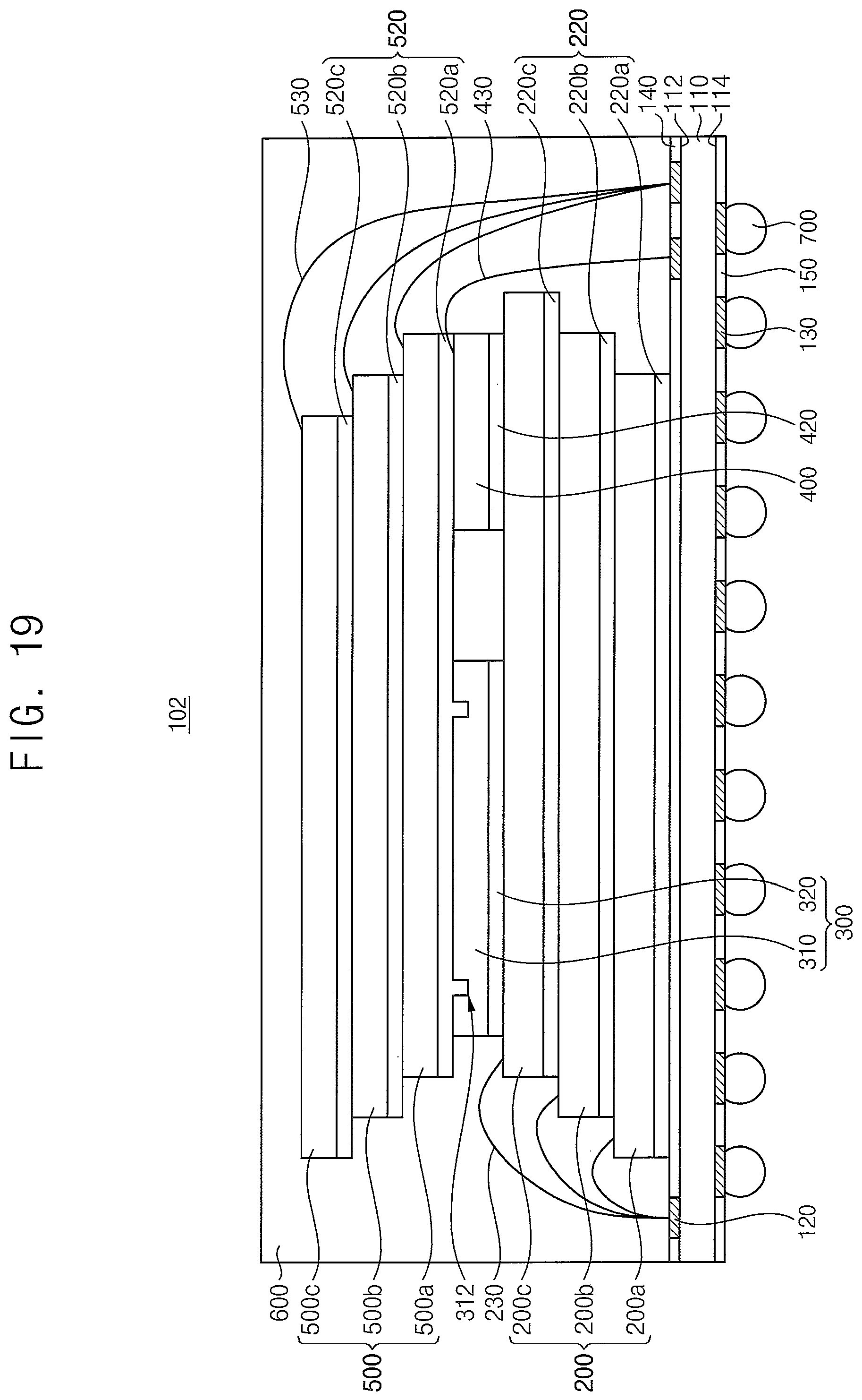 Patent US12368136 Figure 15 – Semiconductor package and a method of manufacturing the semiconductor package