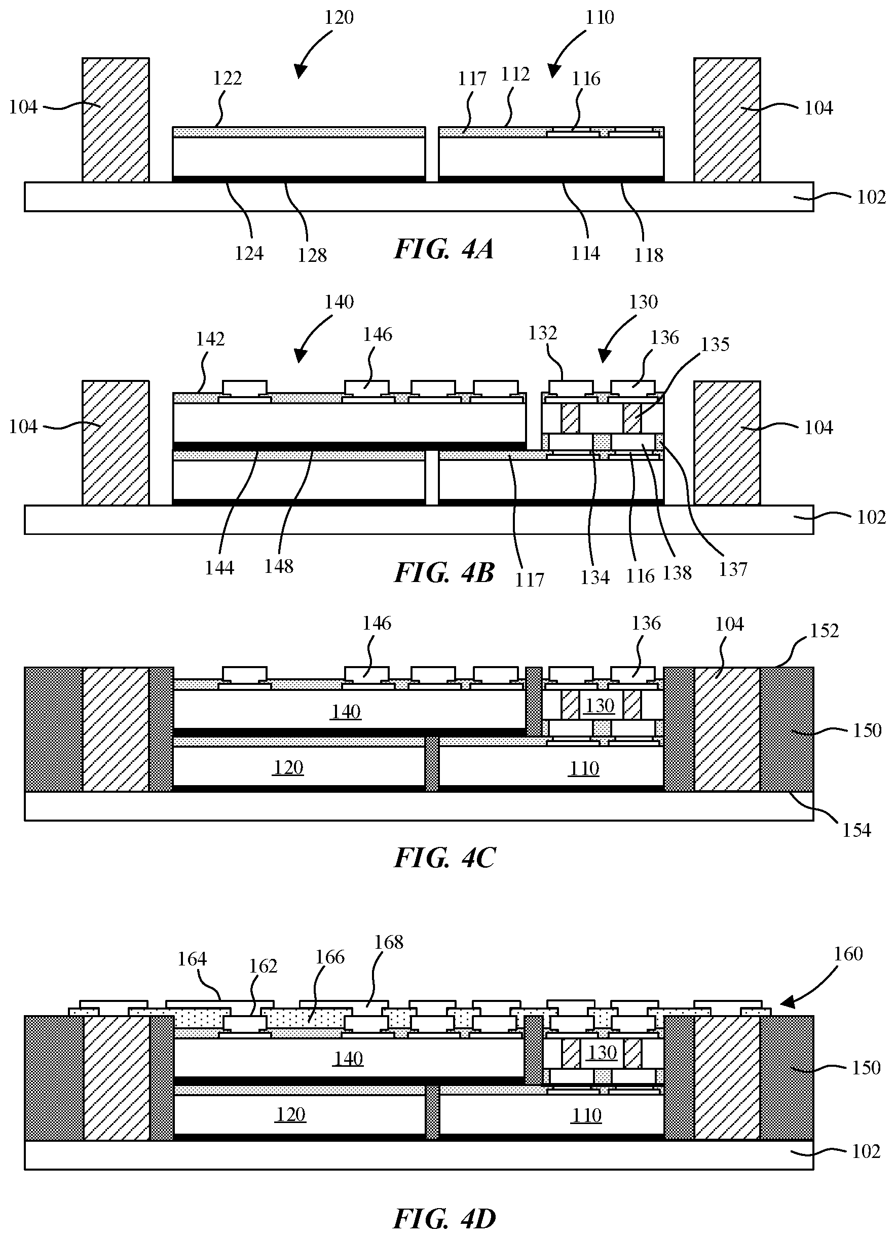 Patent US12368137 Figure 4 – High bandwidth die to die interconnect with package area reduction