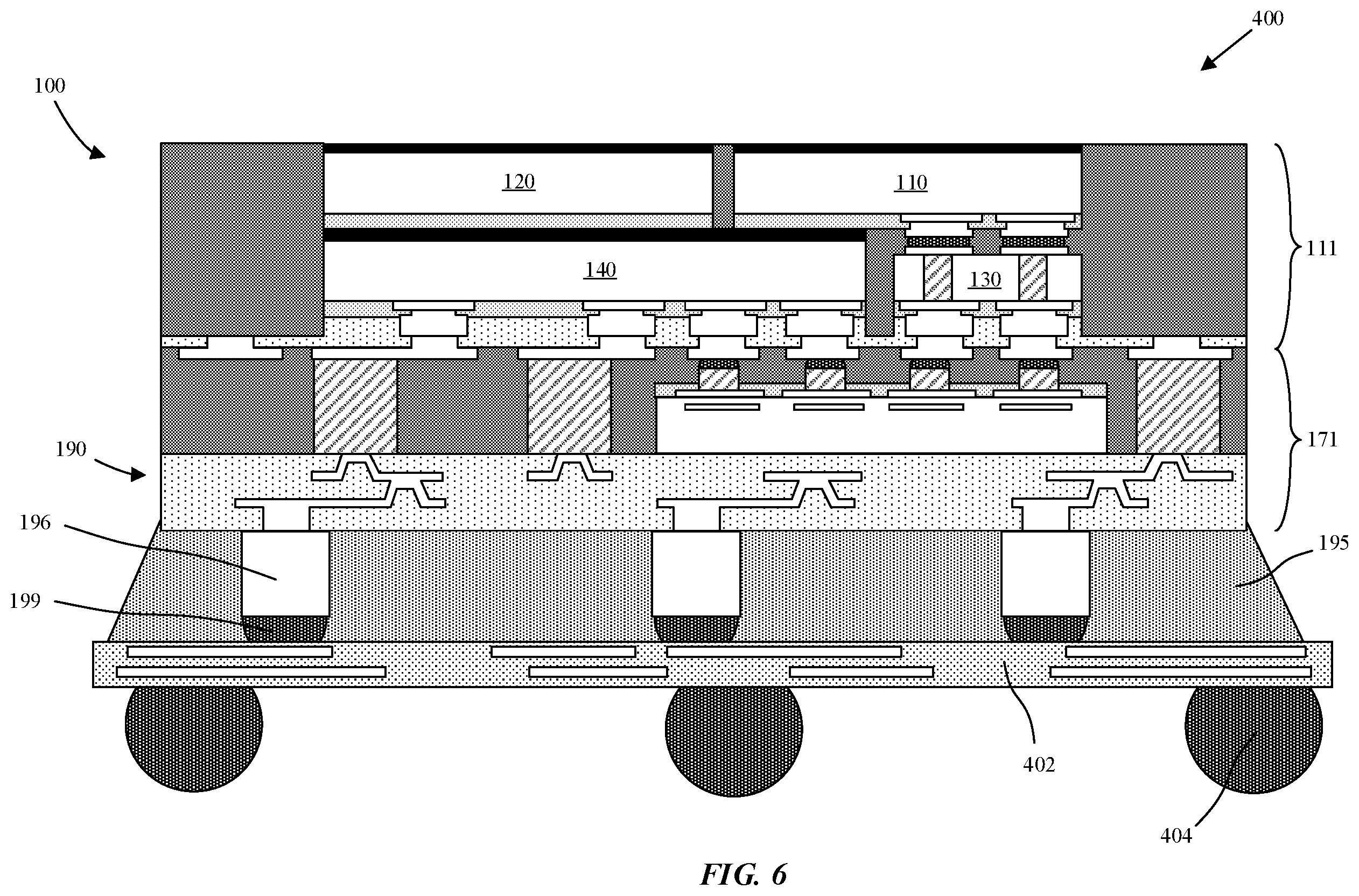 Patent US12368137 Figure 7 – High bandwidth die to die interconnect with package area reduction