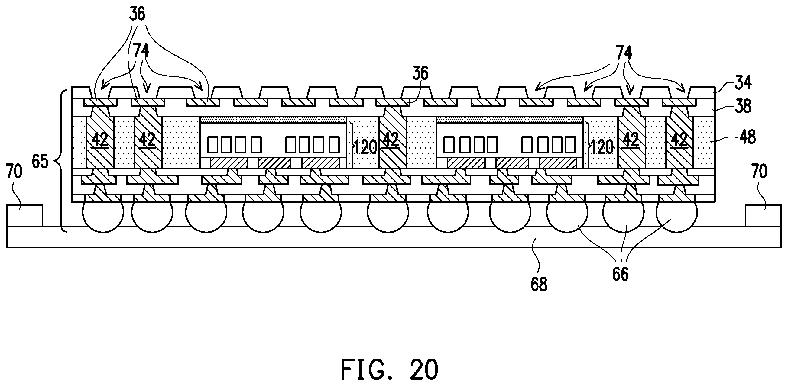 Patent US12368141 Figure 12 – IPD modules with flexible connection scheme in packaging