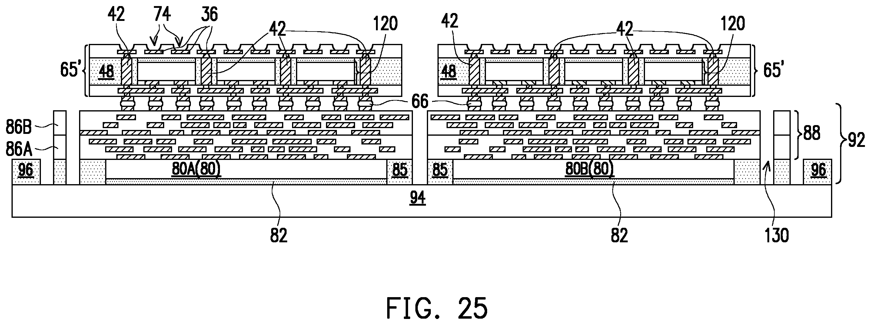 Patent US12368141 Figure 16 – IPD modules with flexible connection scheme in packaging