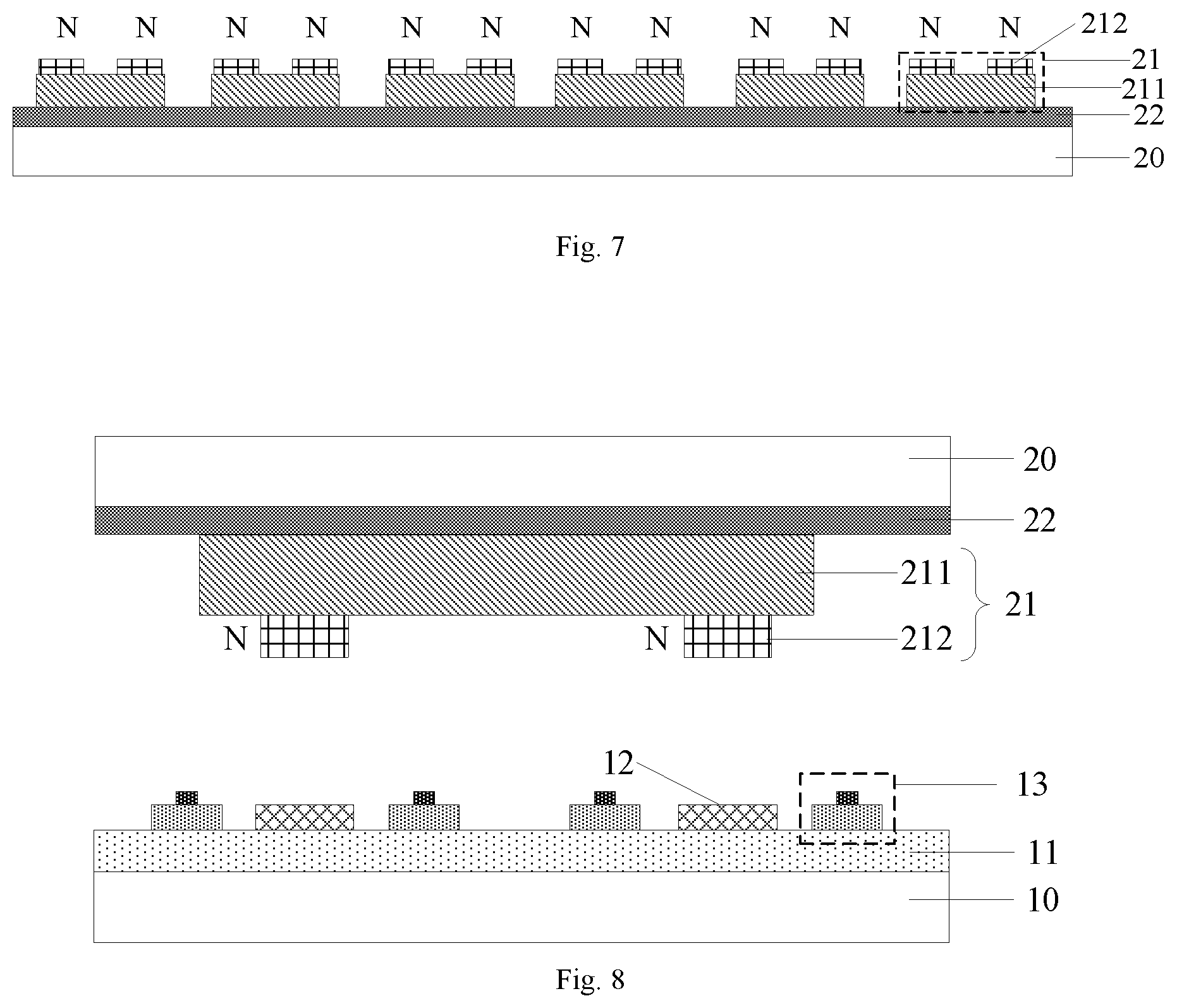 Patent US12368144 Figure 5 – Driving backplane, transfer method for light-emitting diode chip, display apparatus