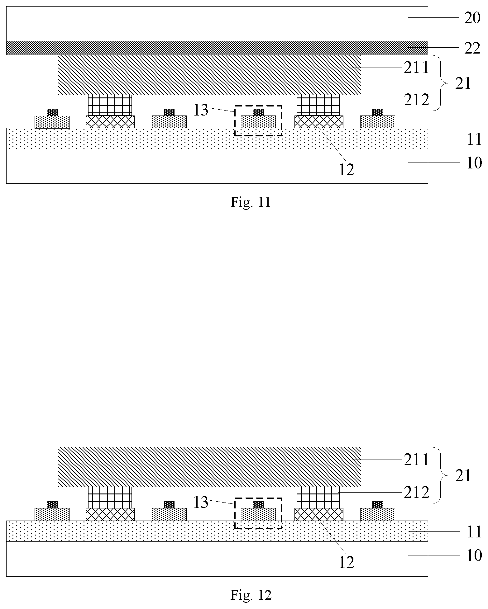 Patent US12368144 Figure 7 – Driving backplane, transfer method for light-emitting diode chip, display apparatus