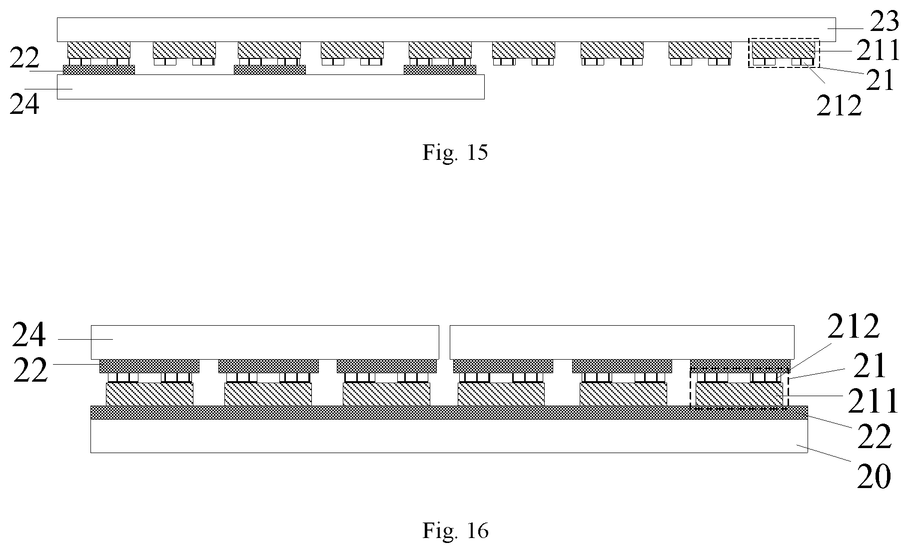 Patent US12368144 Figure 9 – Driving backplane, transfer method for light-emitting diode chip, display apparatus