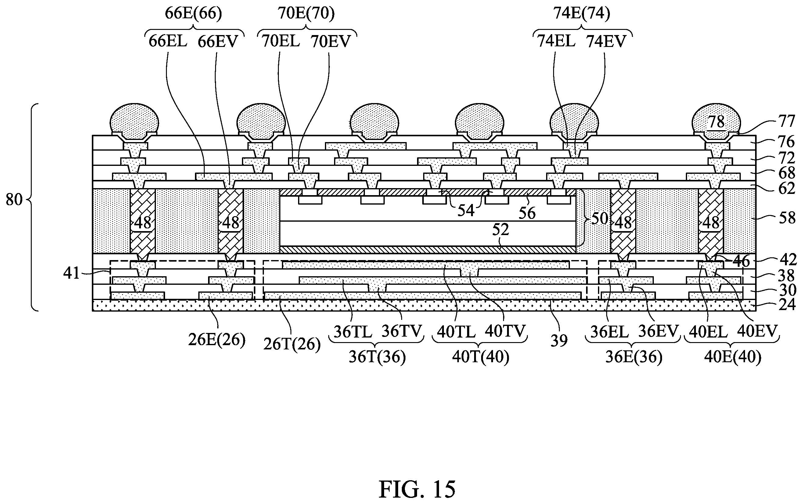 Patent US12368148 Figure 19 – Info packages including thermal dissipation blocks