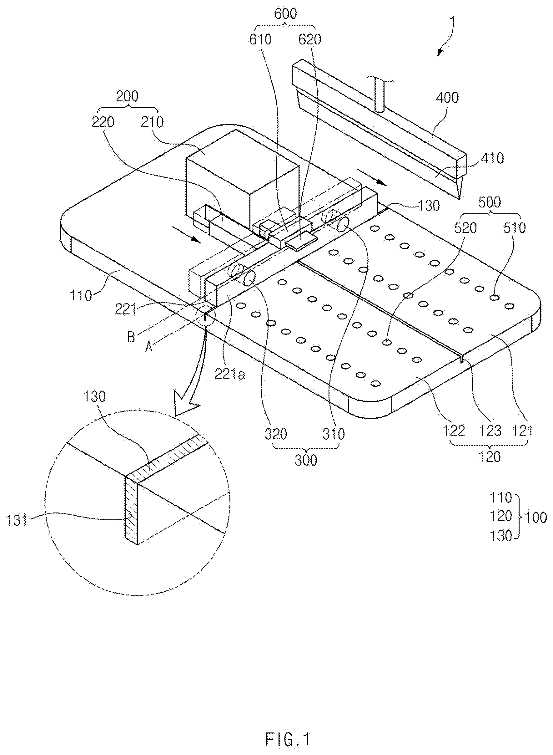 Patent US12368179 Figure 1 – Electrode connecting device, electrode connecting method, and notching machine comprising same