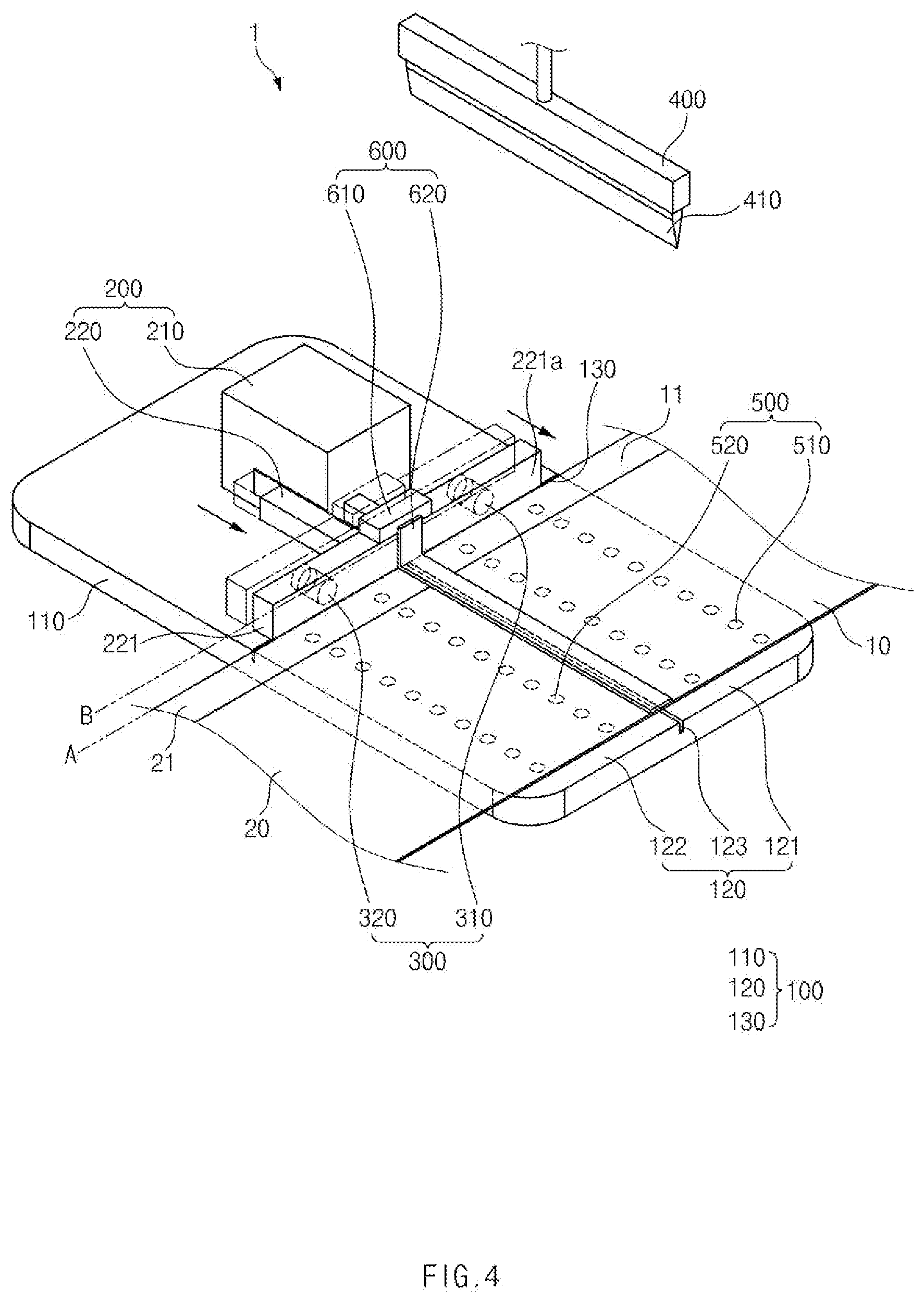 Patent US12368179 Figure 4 – Electrode connecting device, electrode connecting method, and notching machine comprising same