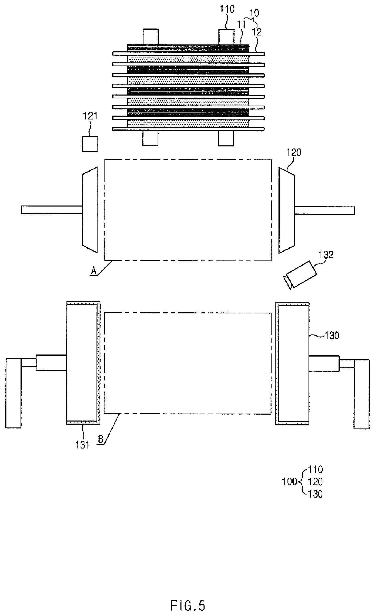 Patent US12368181 Figure 5 – Electrode assembly, and apparatus and method for manufacturing the same