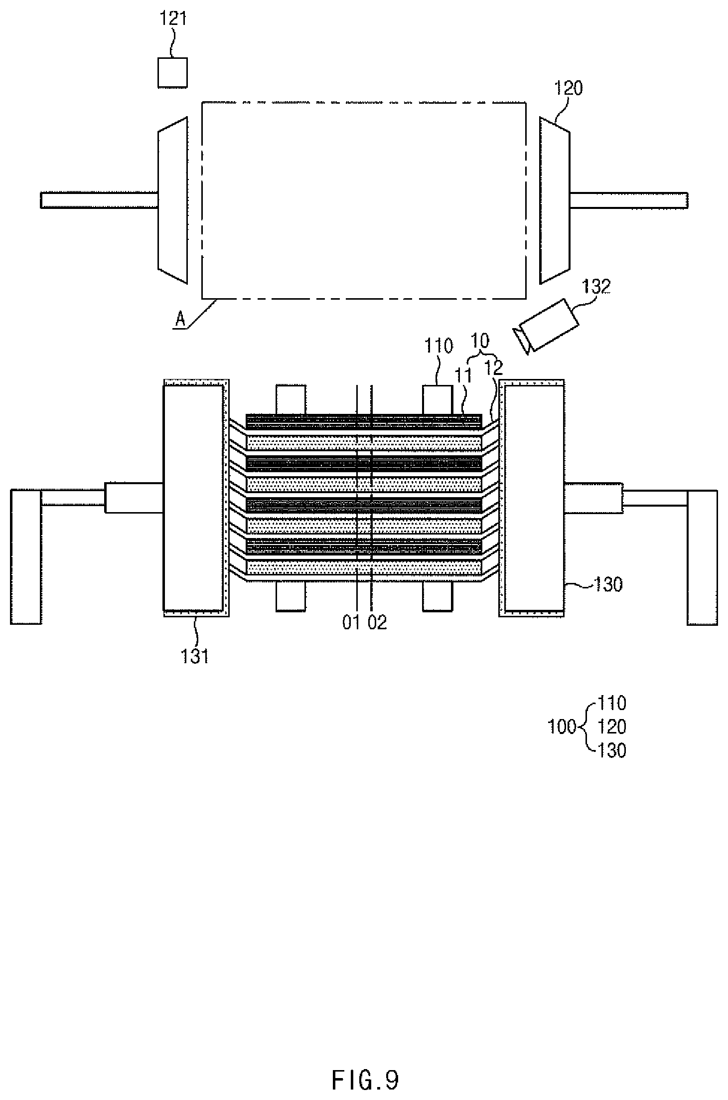 Patent US12368181 Figure 9 – Electrode assembly, and apparatus and method for manufacturing the same