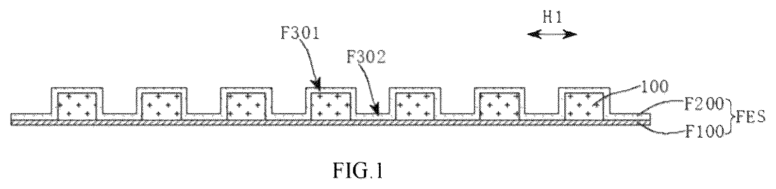 Patent US12368198 Figure 1 – Flexible battery and electronic device