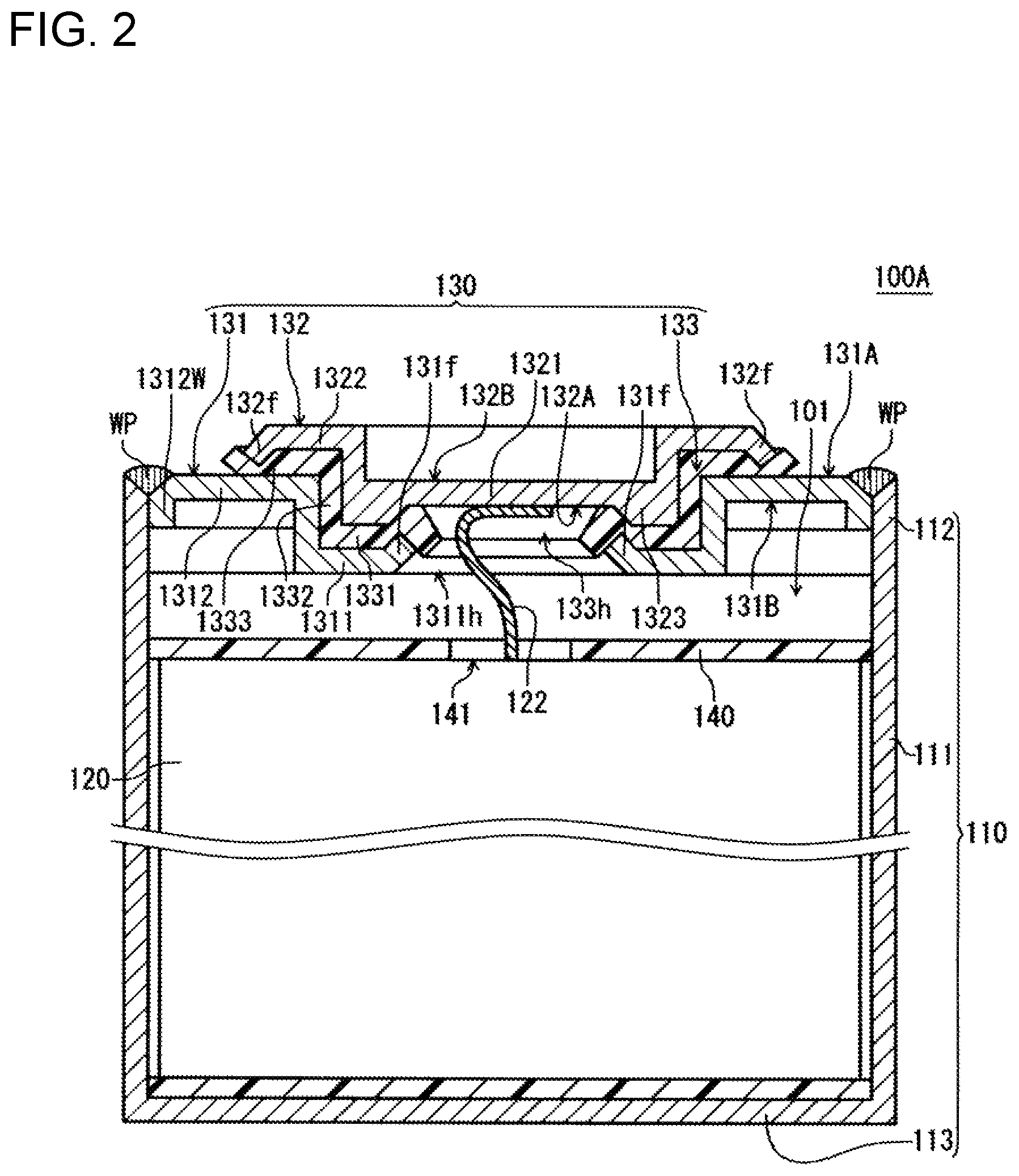 Patent US12368199 Figure 2 – Power storage device