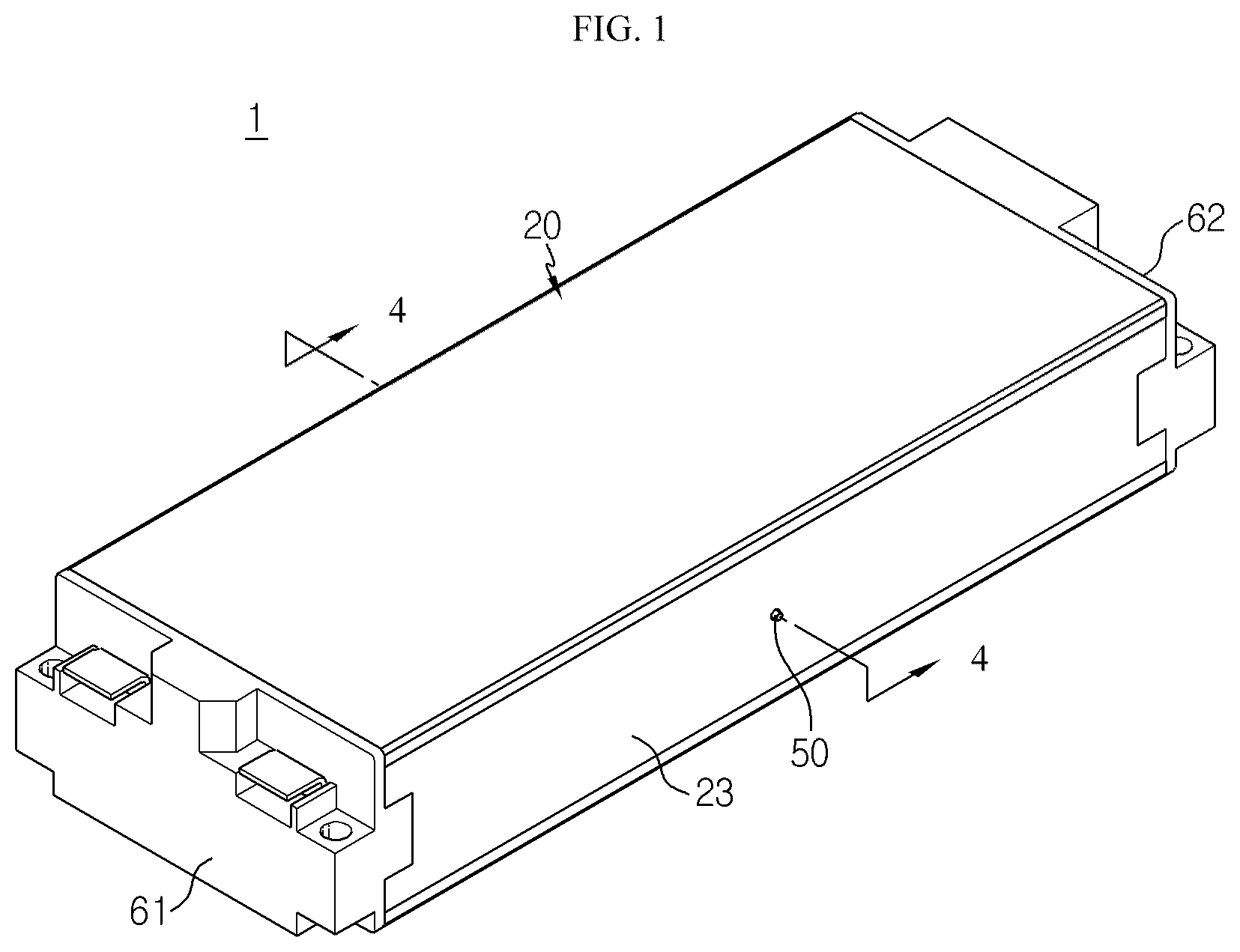 Patent US12368203 Figure 1 – Battery module having swelling gauge, and battery pack comprising same