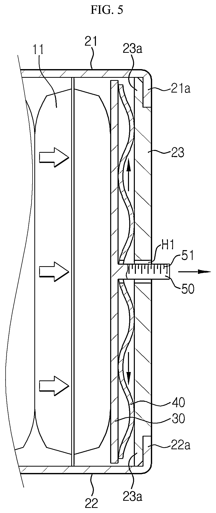 Patent US12368203 Figure 4 – Battery module having swelling gauge, and battery pack comprising same
