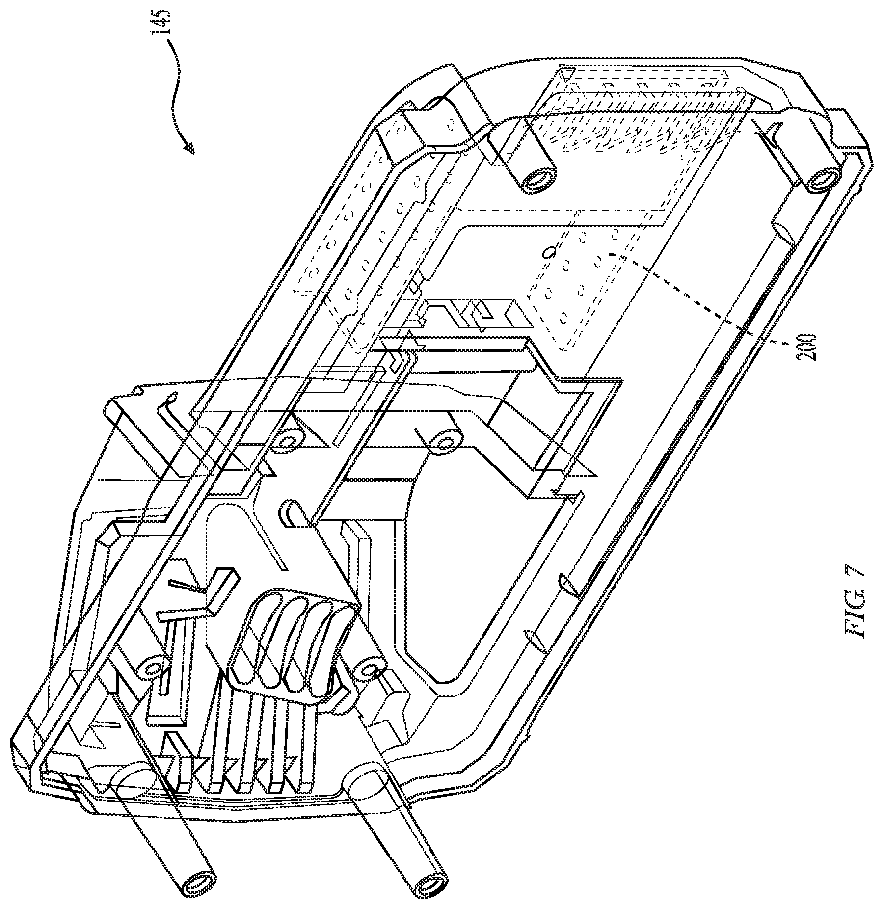 Patent US12368205 Figure 6 – Support member for battery pack top housing
