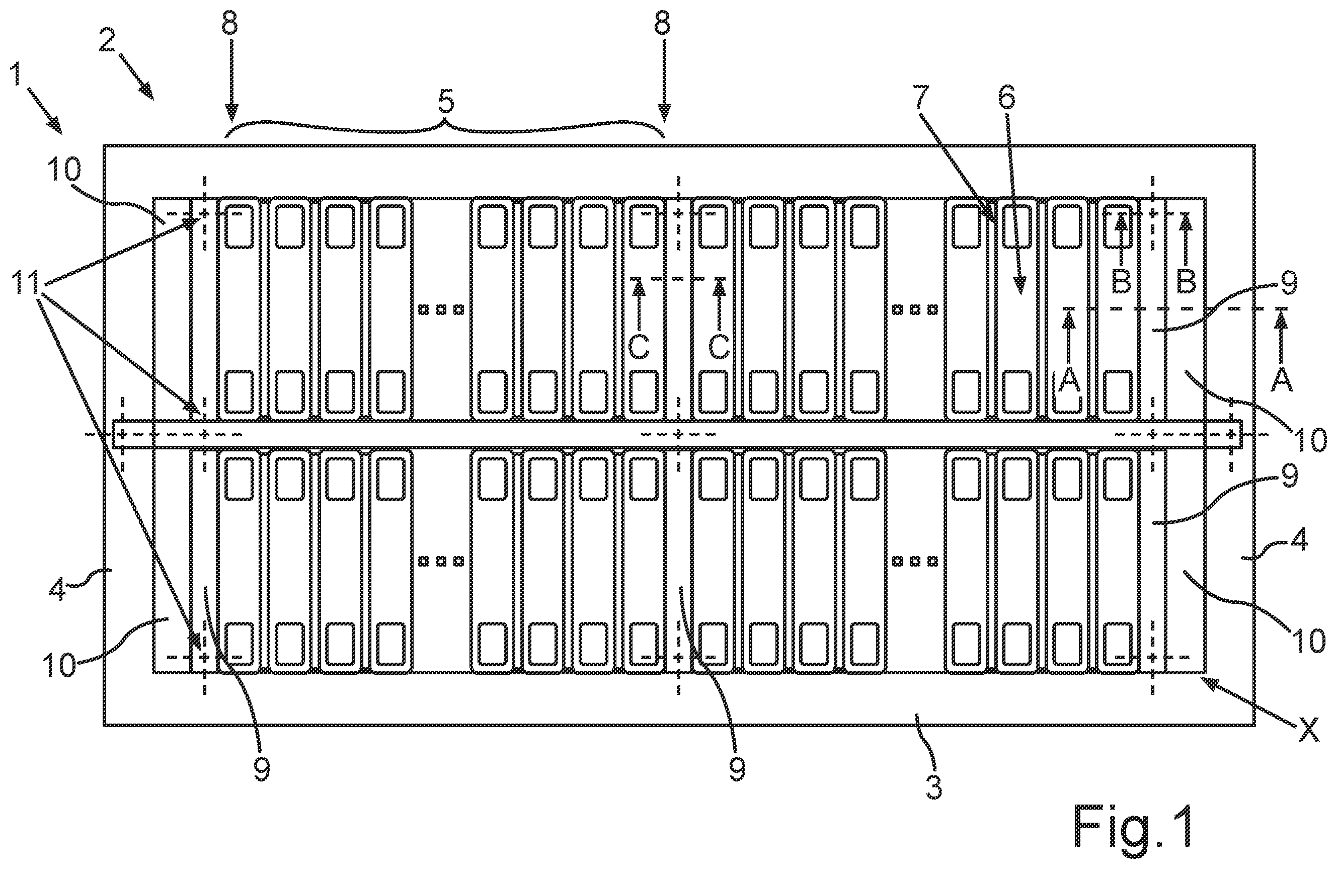 Patent US12368206 Figure 1 – Energy storage device for storing electrical energy, method for manufacturing an energy storage device, and motor vehicle