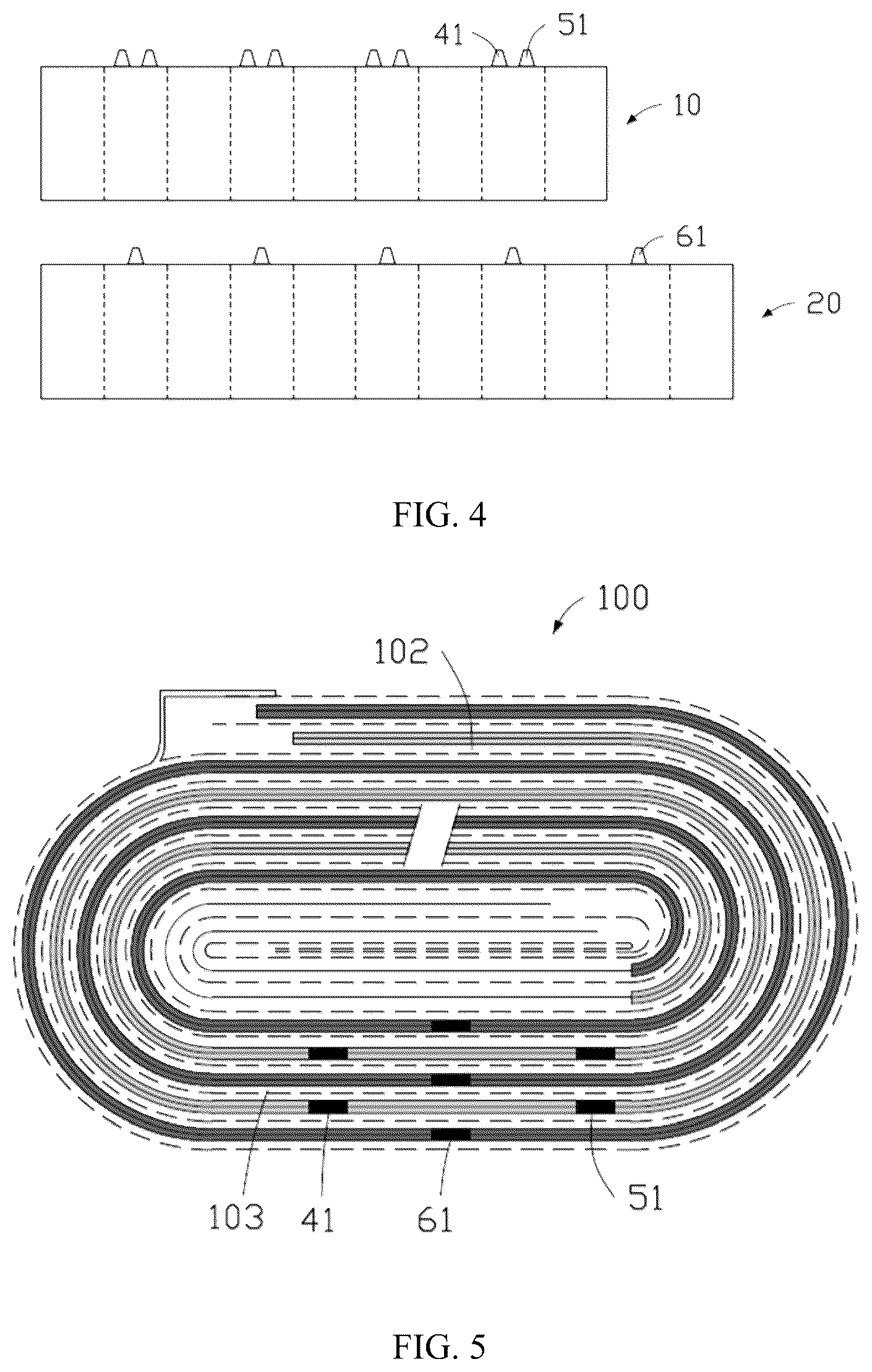Patent US12368218 Figure 3 – Electrode assembly including at least three tabs and battery