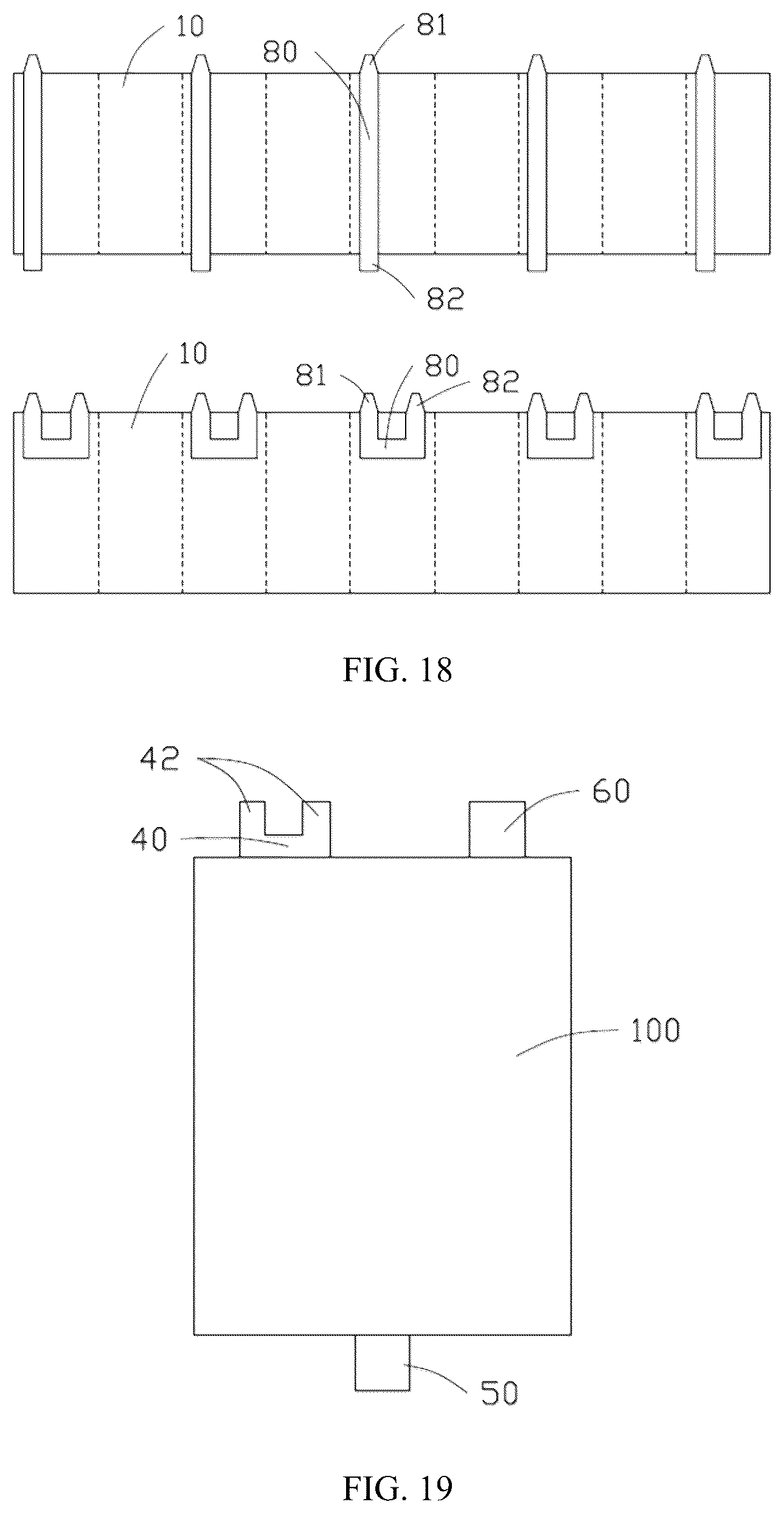 Patent US12368218 Figure 9 – Electrode assembly including at least three tabs and battery