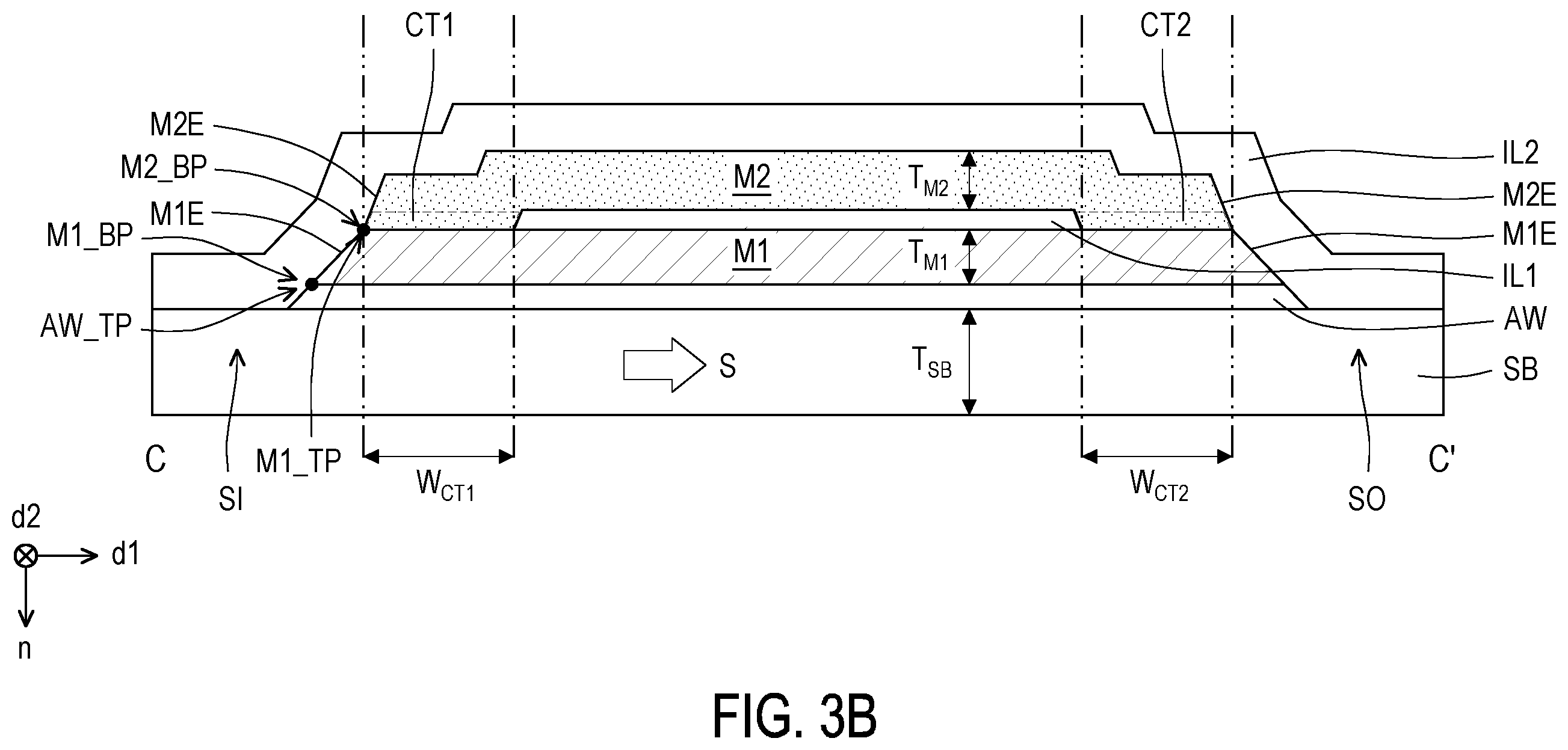Patent US12368222 Figure 6 – Electronic device comprising first and second metal patterns arranged with first and second insulating patterns in a specified configuration