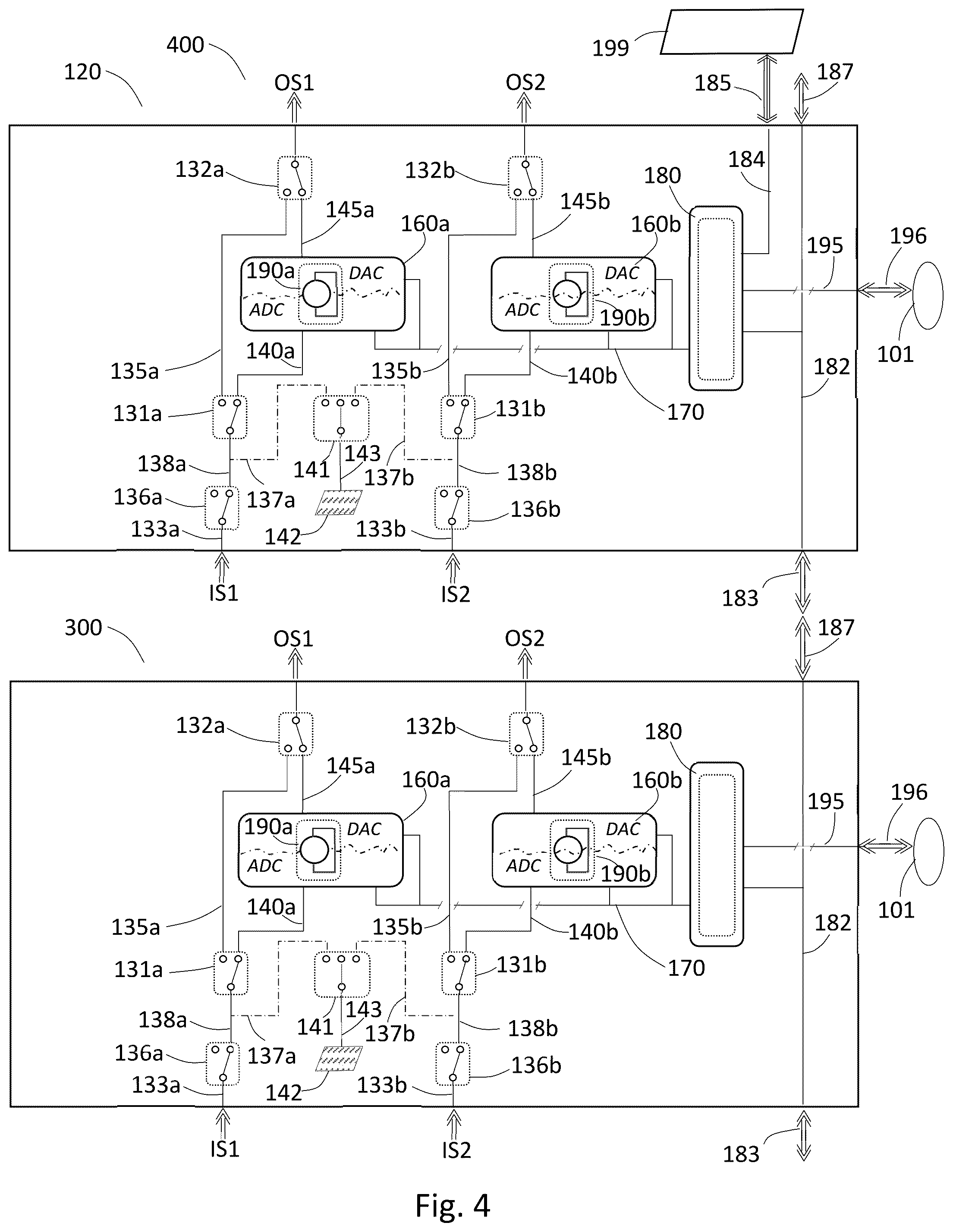 Patent US12368223 Figure 4 – Fault protected signal splitter apparatus