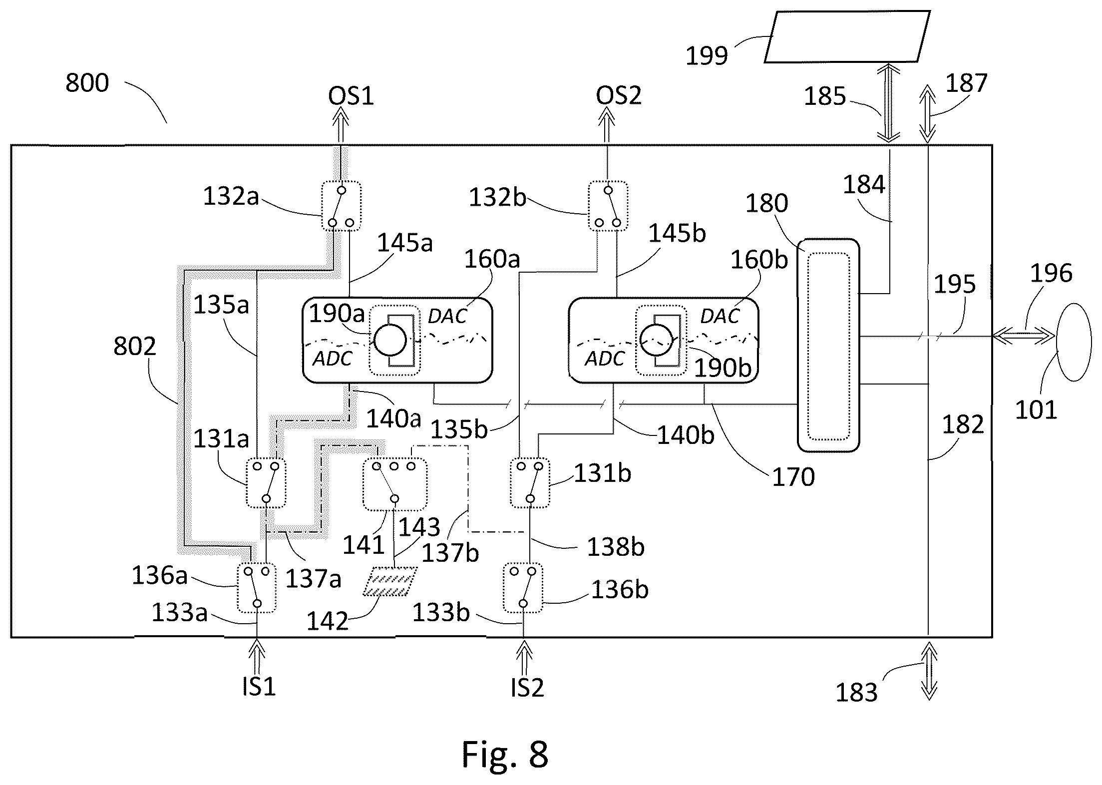 Patent US12368223 Figure 8 – Fault protected signal splitter apparatus