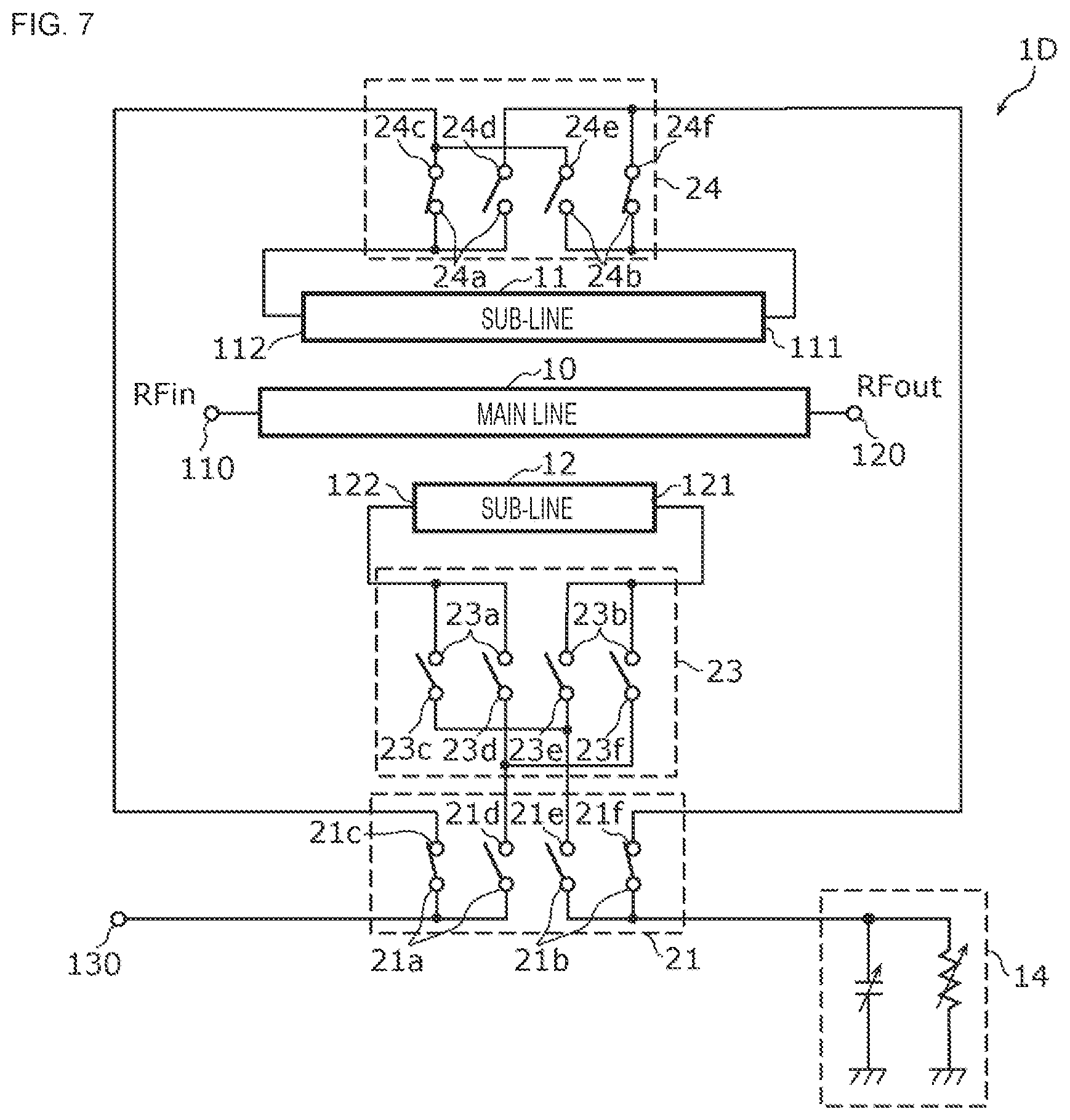 Patent US12368224 Figure 7 – Directional coupler