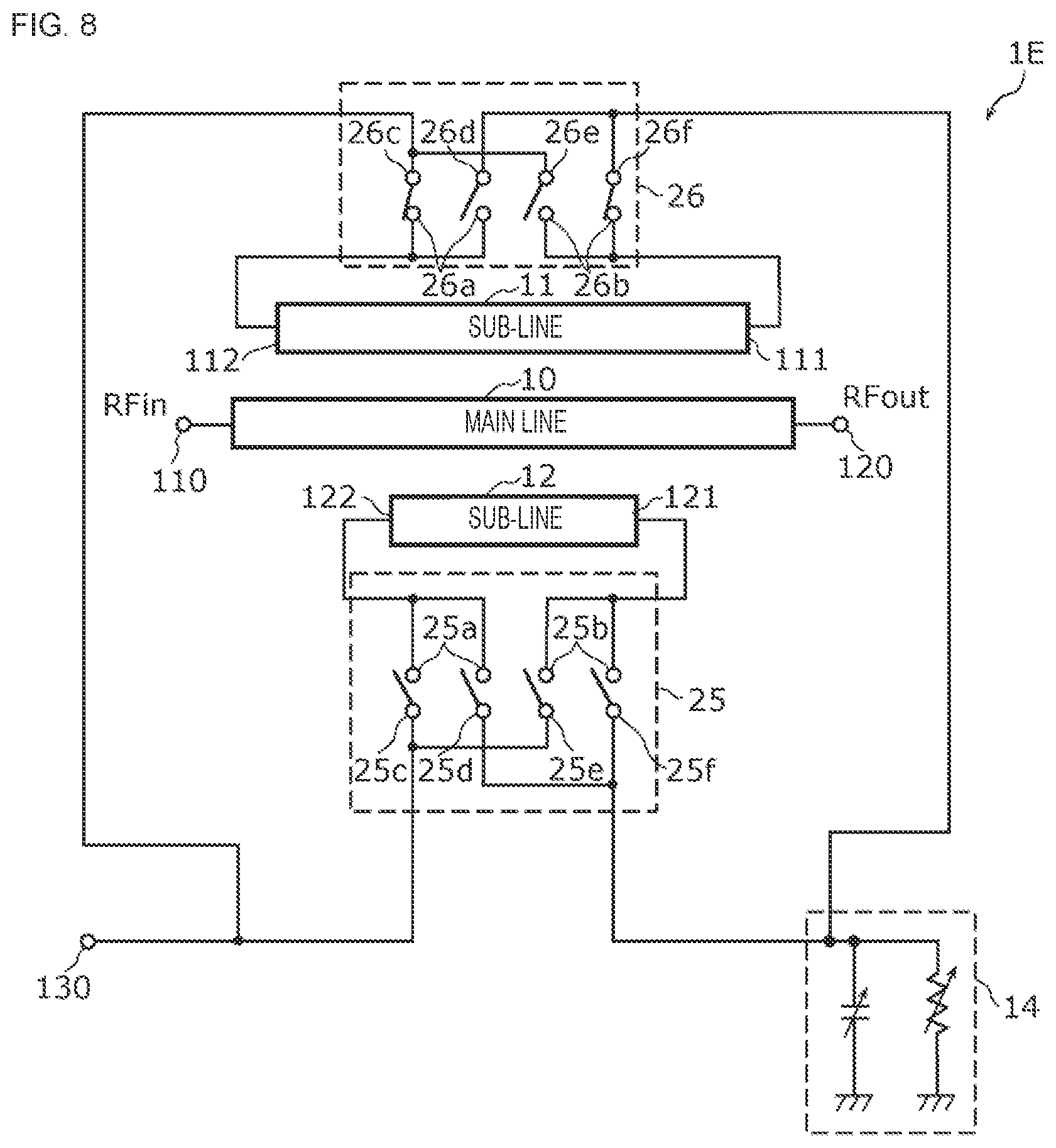 Patent US12368224 Figure 8 – Directional coupler