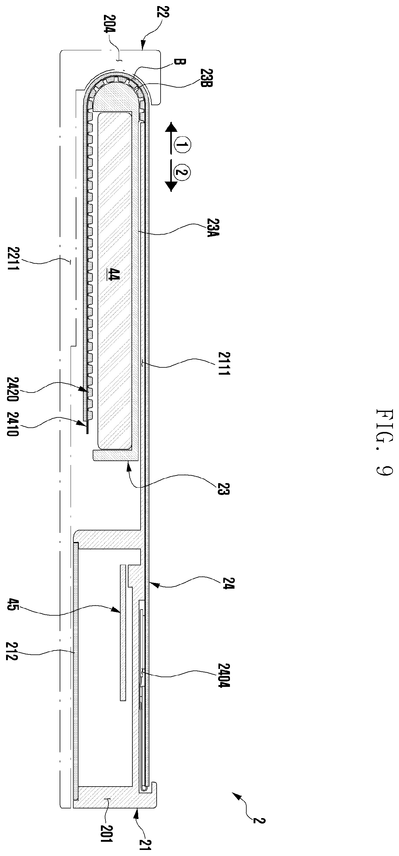 Patent US12368232 Figure 9 – Slidable electronic device including flexible display and antenna