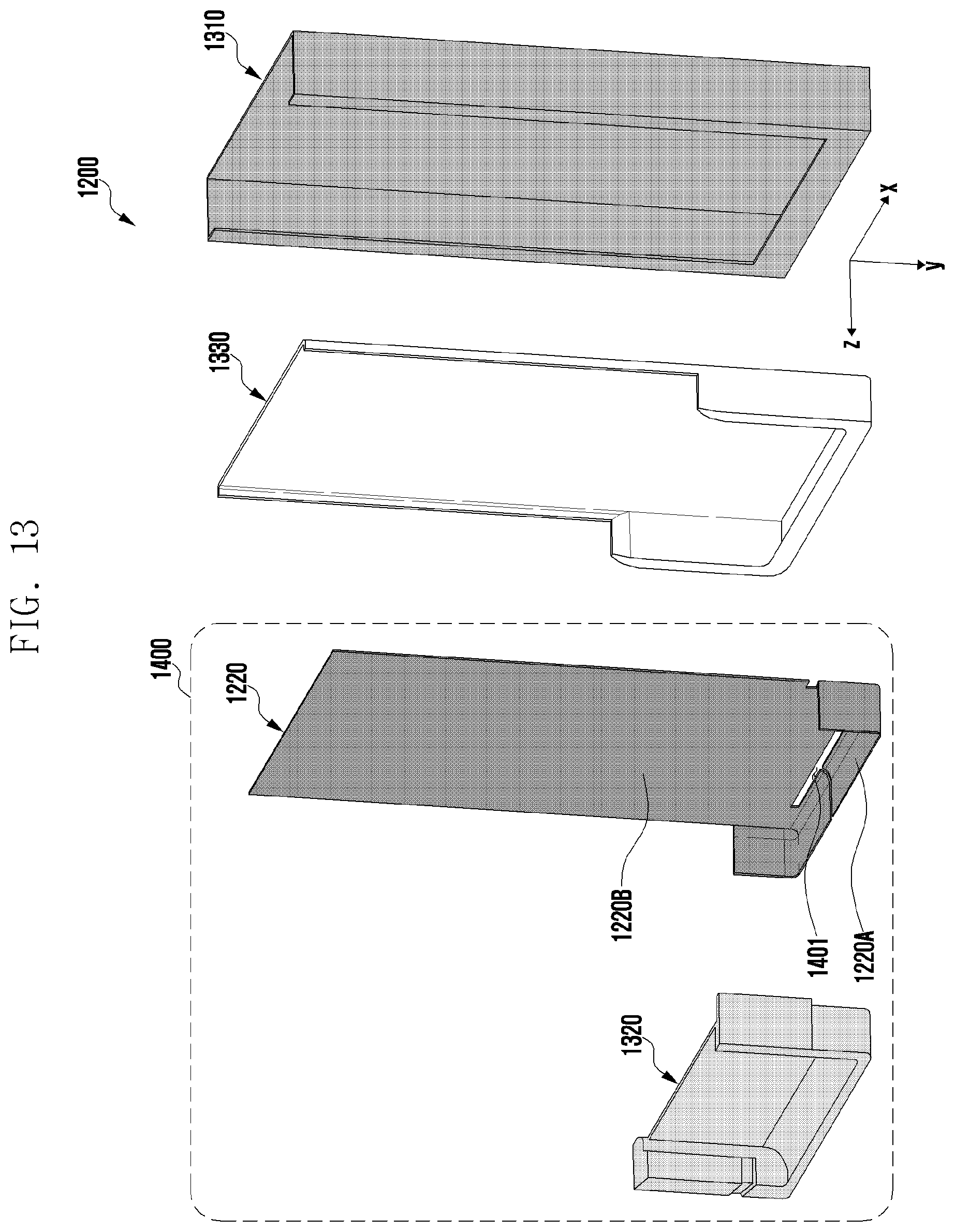 Patent US12368232 Figure 13 – Slidable electronic device including flexible display and antenna