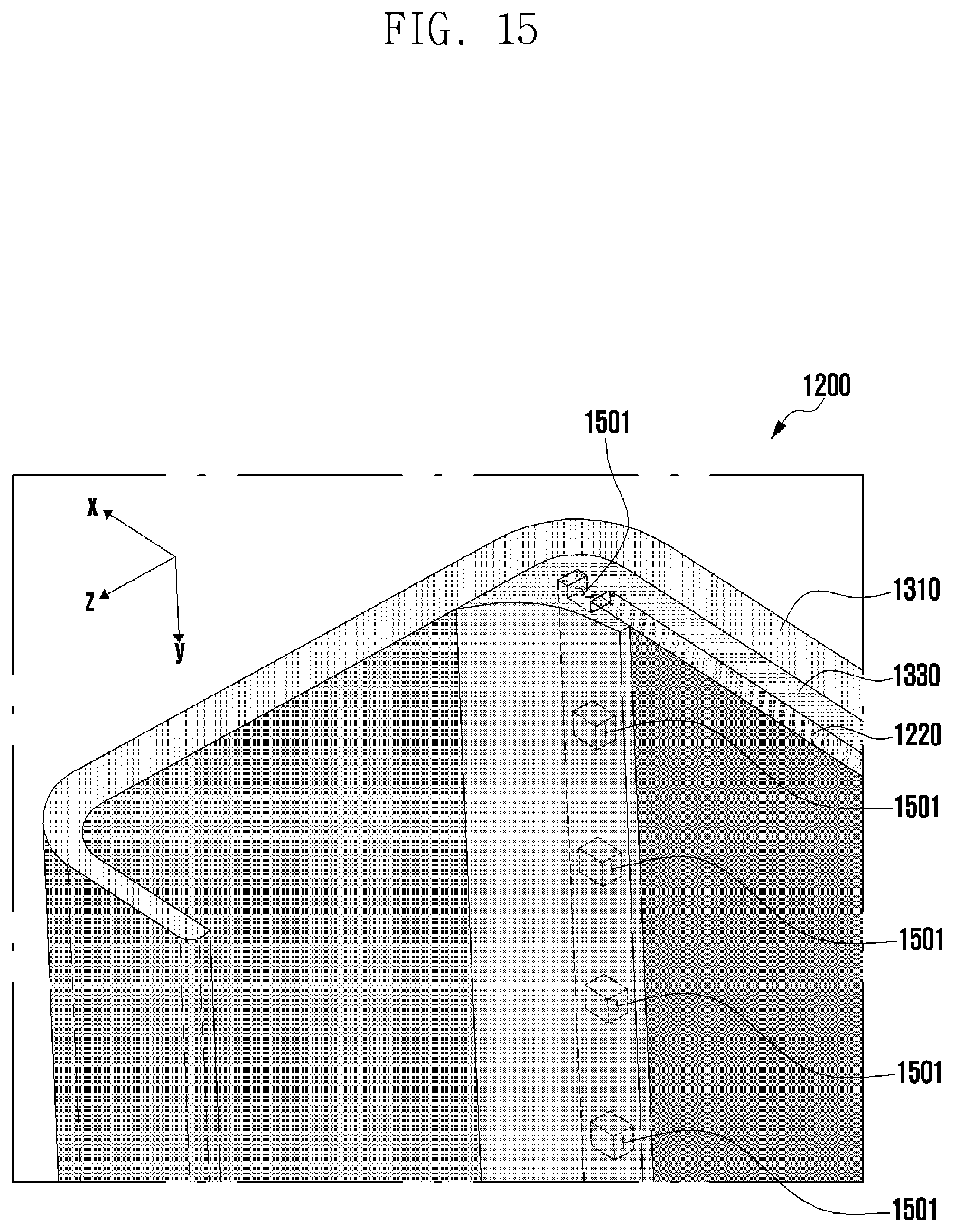 Patent US12368232 Figure 15 – Slidable electronic device including flexible display and antenna