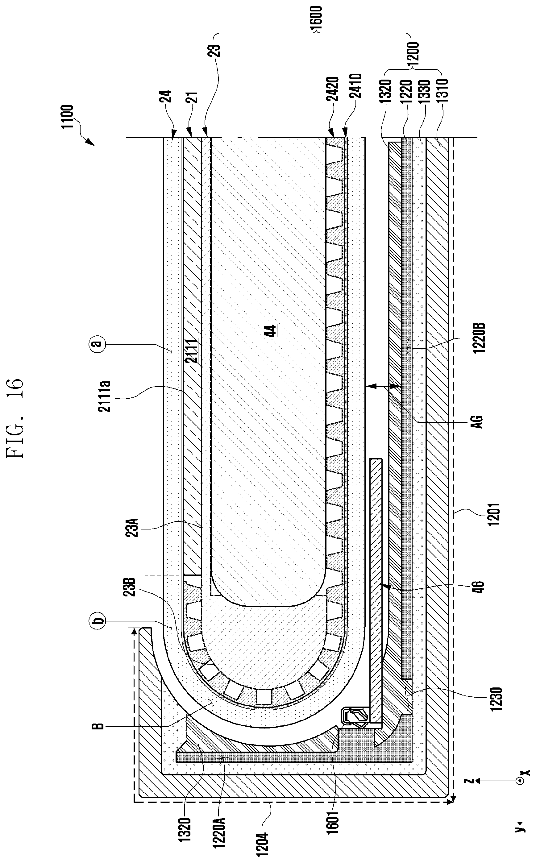 Patent US12368232 Figure 16 – Slidable electronic device including flexible display and antenna
