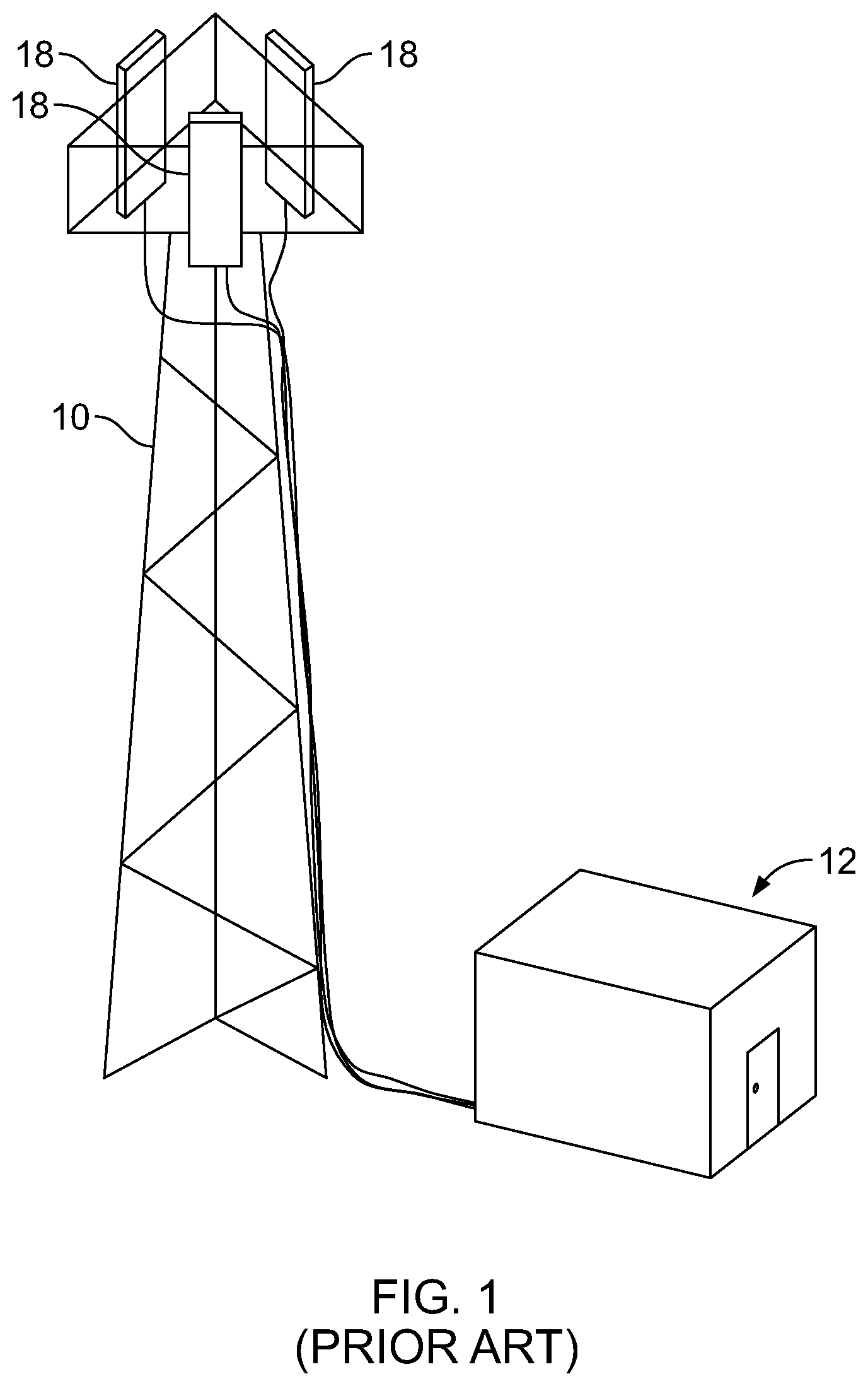 Patent US12368237 — Mechanical actuators for a wireless telecommunication antenna mount — Figure 1