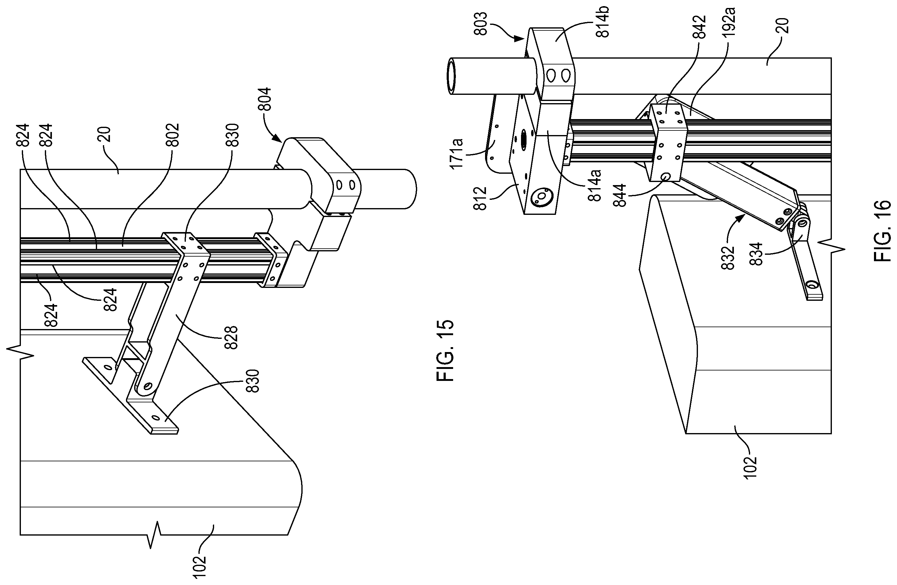 Patent US12368237 Figure 13 – Mechanical actuators for a wireless telecommunication antenna mount