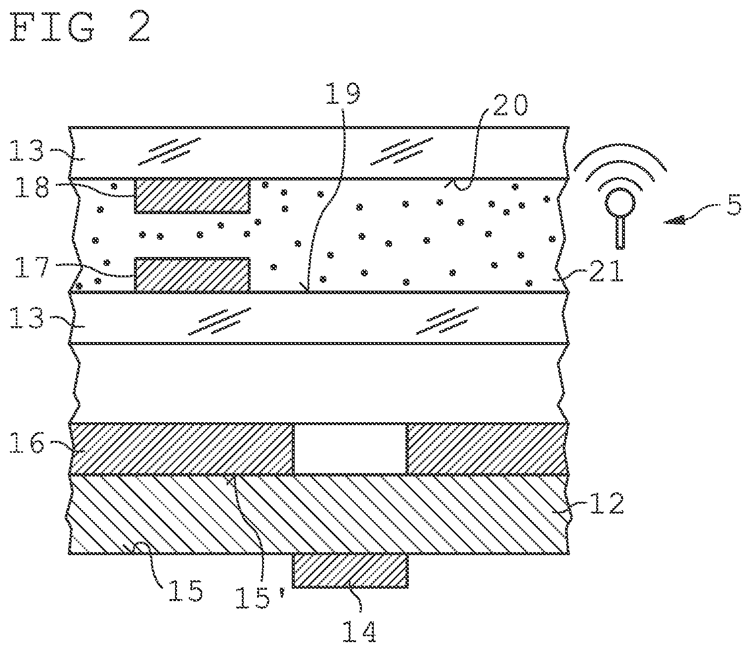 Patent US12368240 Figure 2 – Phased array antenna device